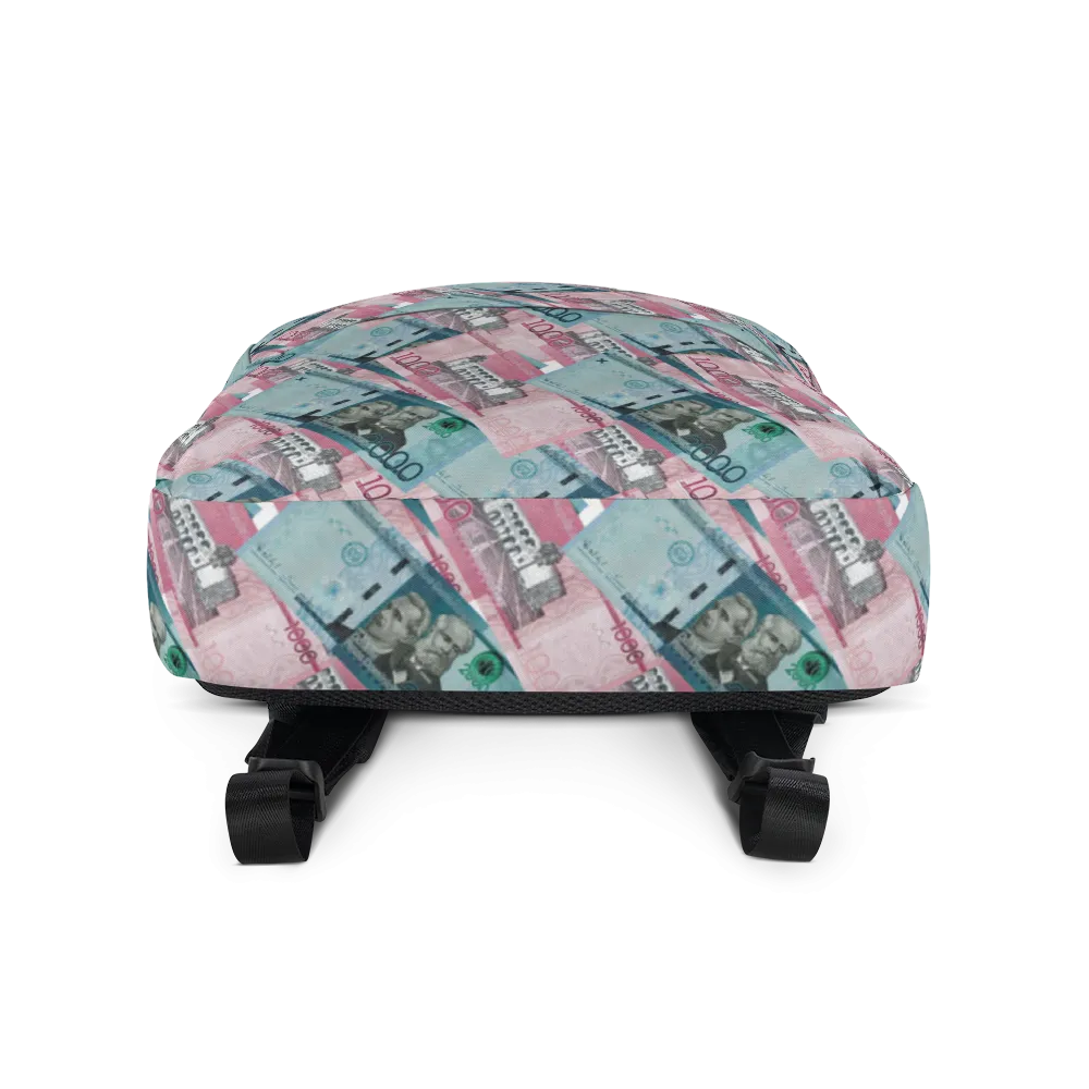 1000 y 2000 Dominican Pesos All-Over Print Backpack