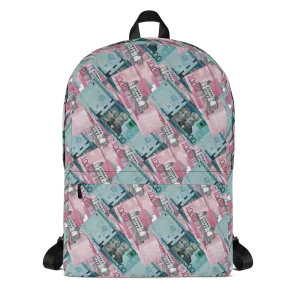 1000 y 2000 Dominican Pesos All-Over Print Backpack