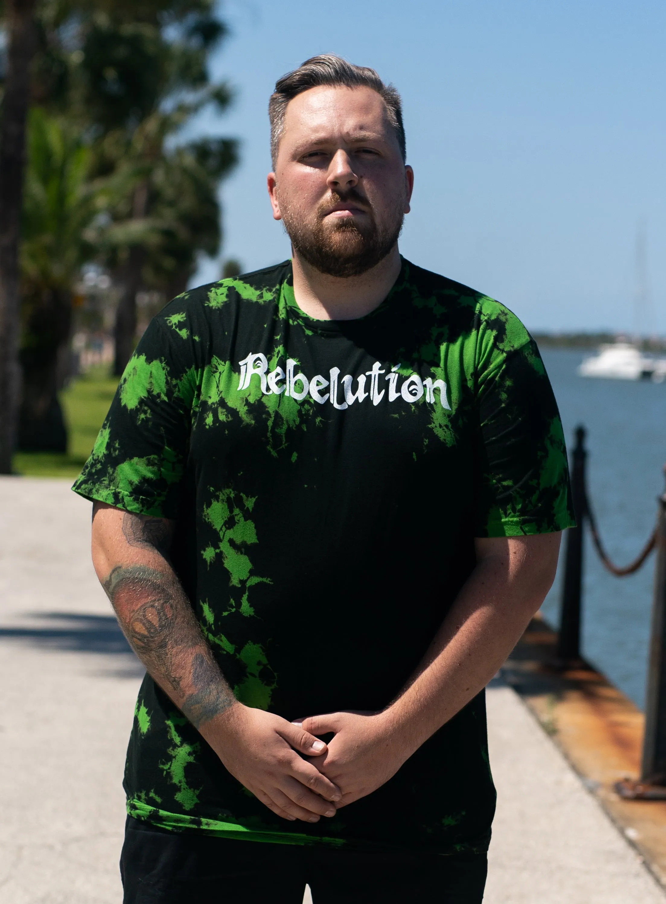 2022 Green Dyed Logo Tee
