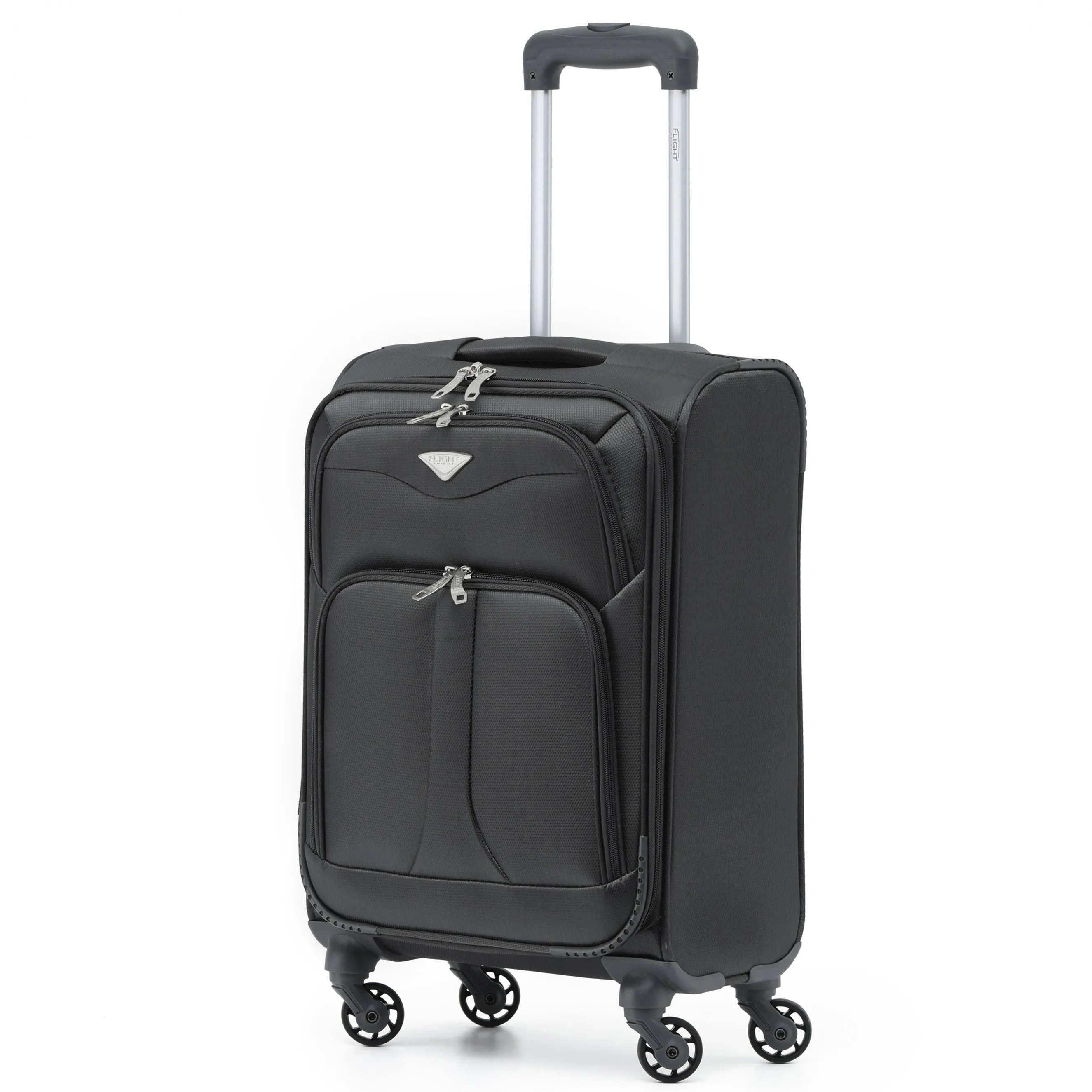55x35x20cm Lightweight 4 Wheel Soft Case Suitcases Delta Maximum Size Cabin Case
