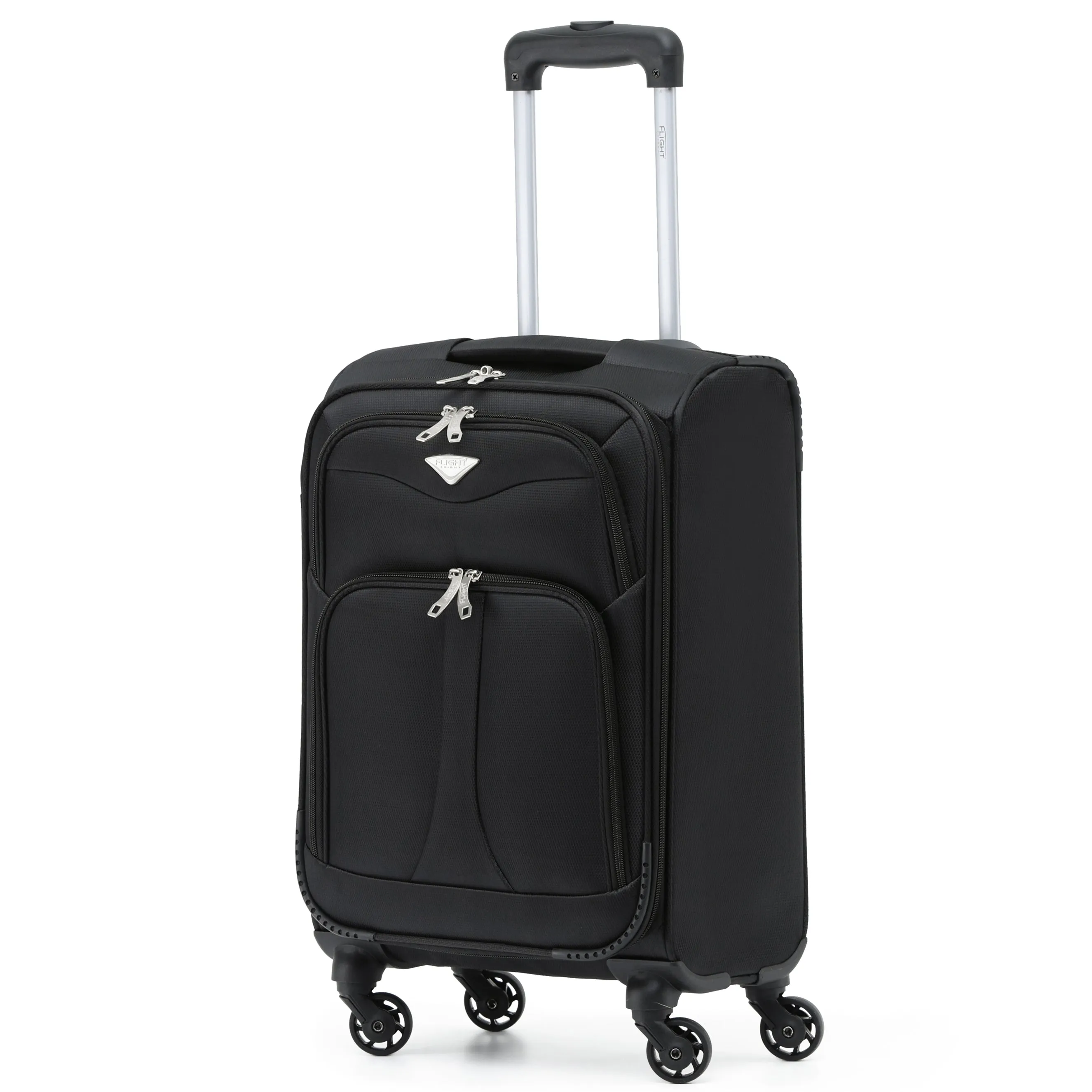 55x35x20cm Lightweight 4 Wheel Soft Case Suitcases Delta Maximum Size Cabin Case