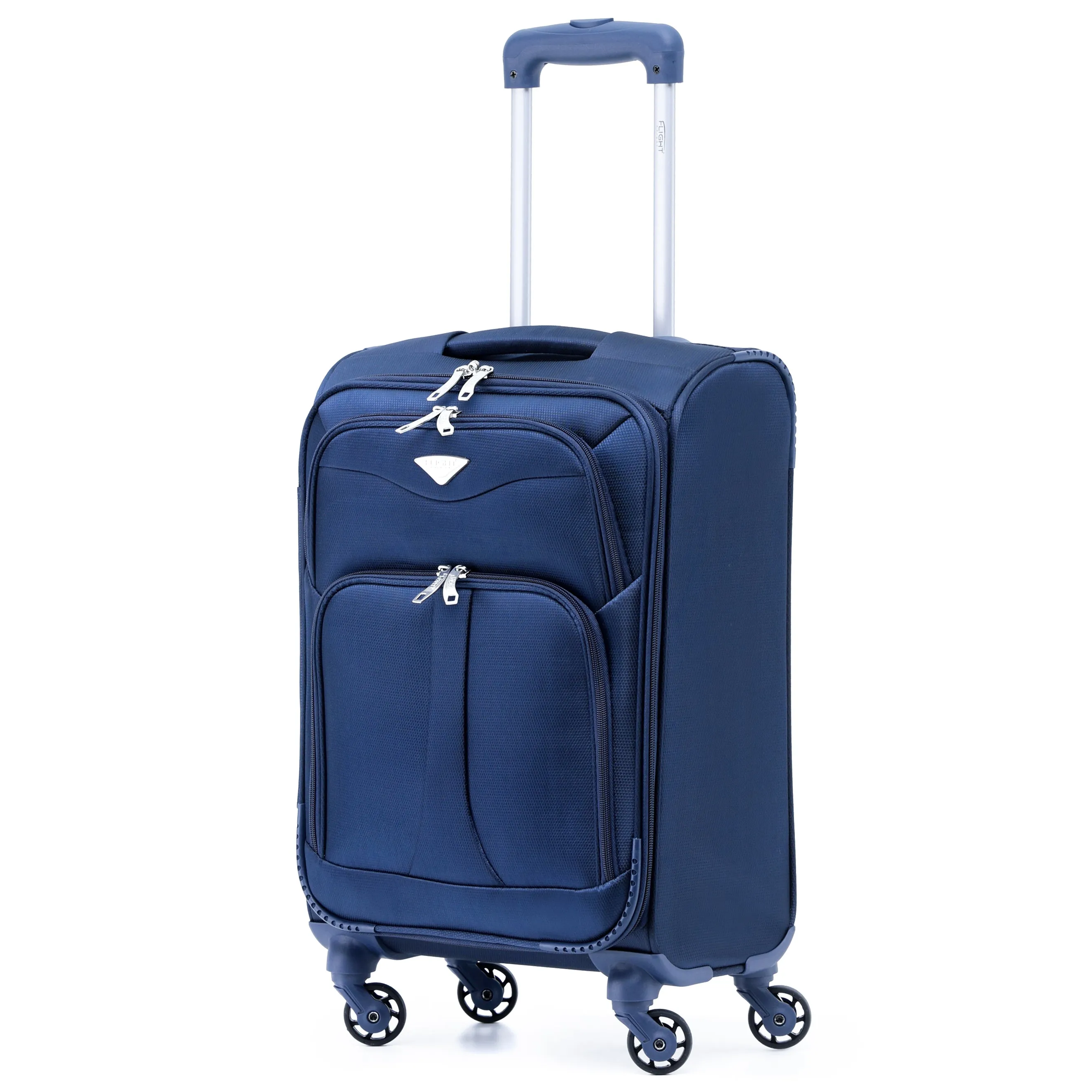 55x35x20cm Lightweight 4 Wheel Soft Case Suitcases Delta Maximum Size Cabin Case
