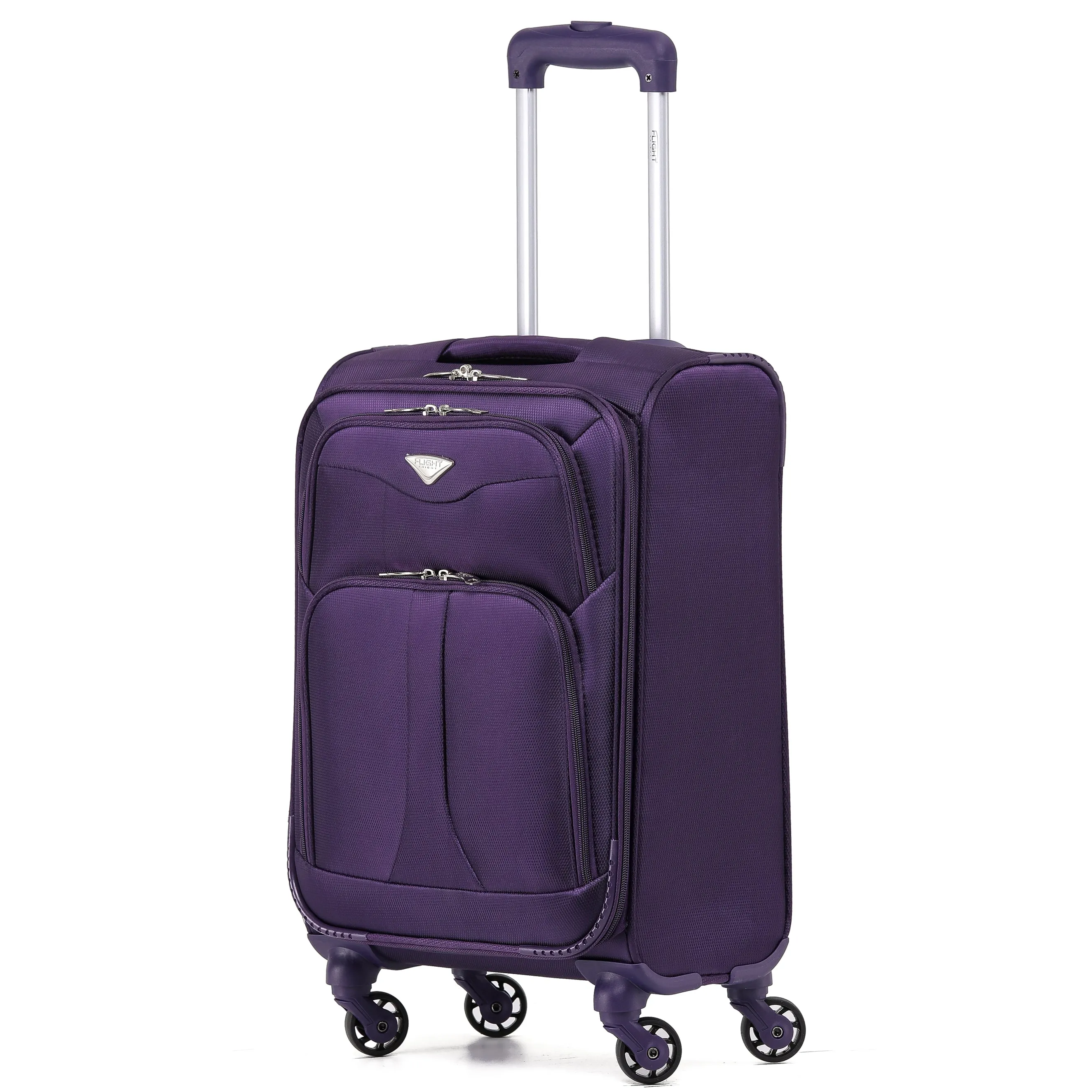 55x35x20cm Lightweight 4 Wheel Soft Case Suitcases Delta Maximum Size Cabin Case