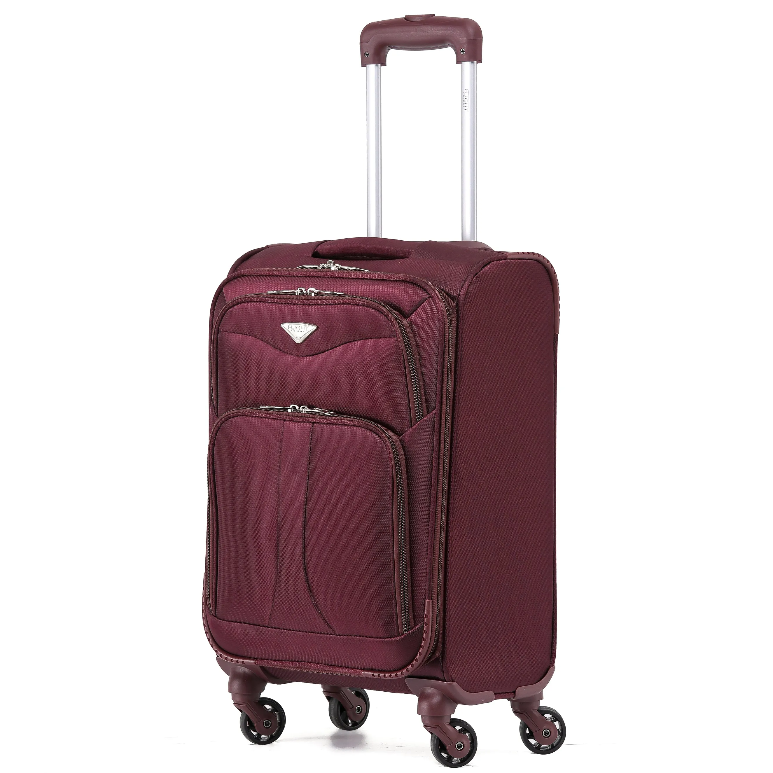 55x35x20cm Lightweight 4 Wheel Soft Case Suitcases Delta Maximum Size Cabin Case