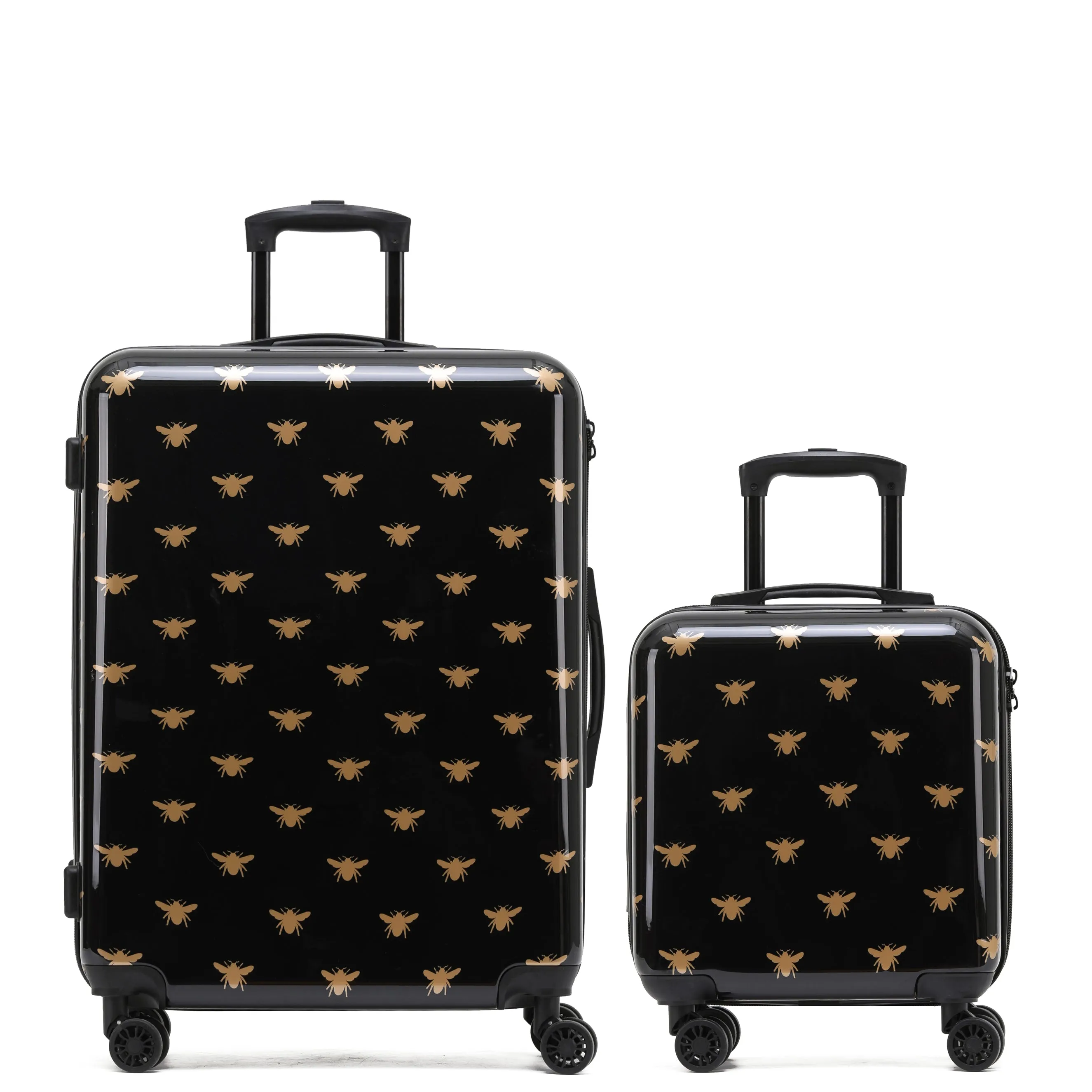 8 Wheel Hard Case Suitcases TSA Lock - Underseat Overhead Cabin & Large Check-in