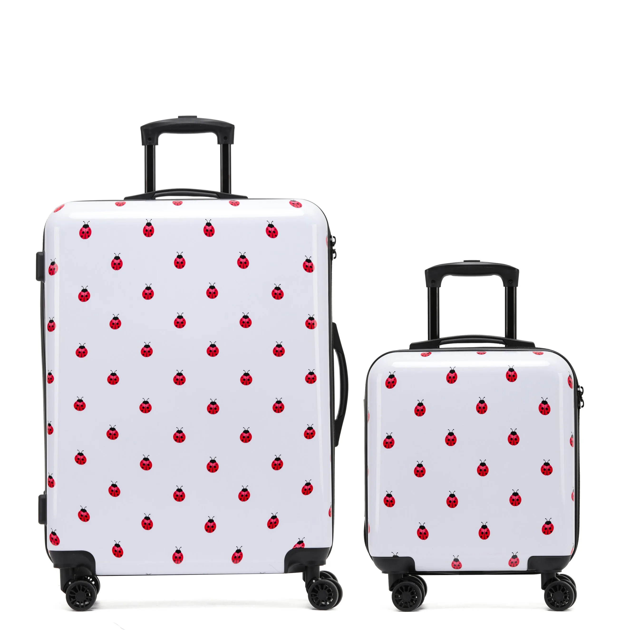 8 Wheel Hard Case Suitcases TSA Lock - Underseat Overhead Cabin & Large Check-in