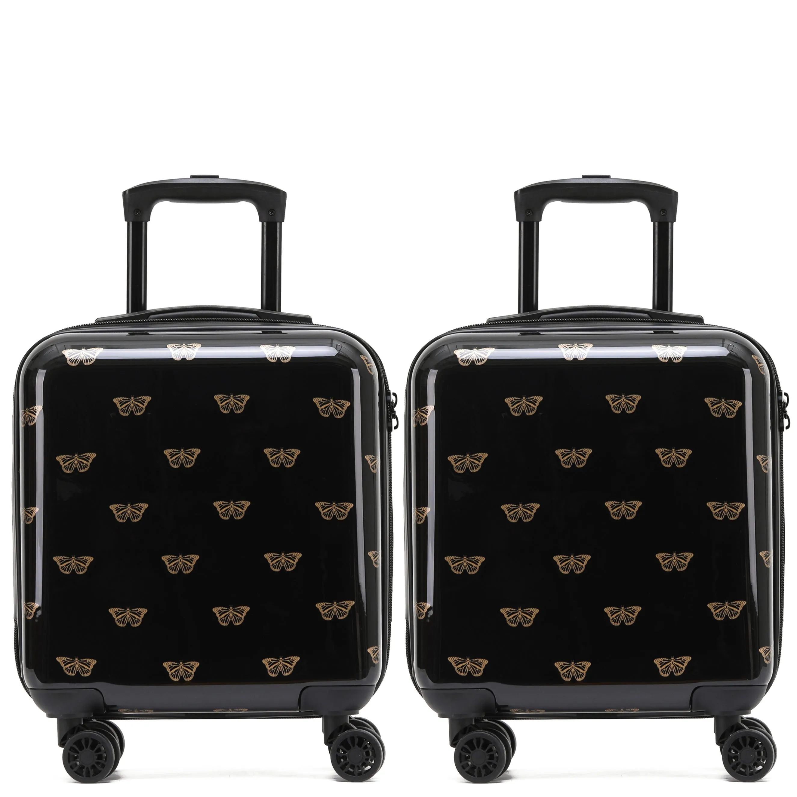 8 Wheel Hard Case Suitcases TSA Lock - Underseat Overhead Cabin & Large Check-in