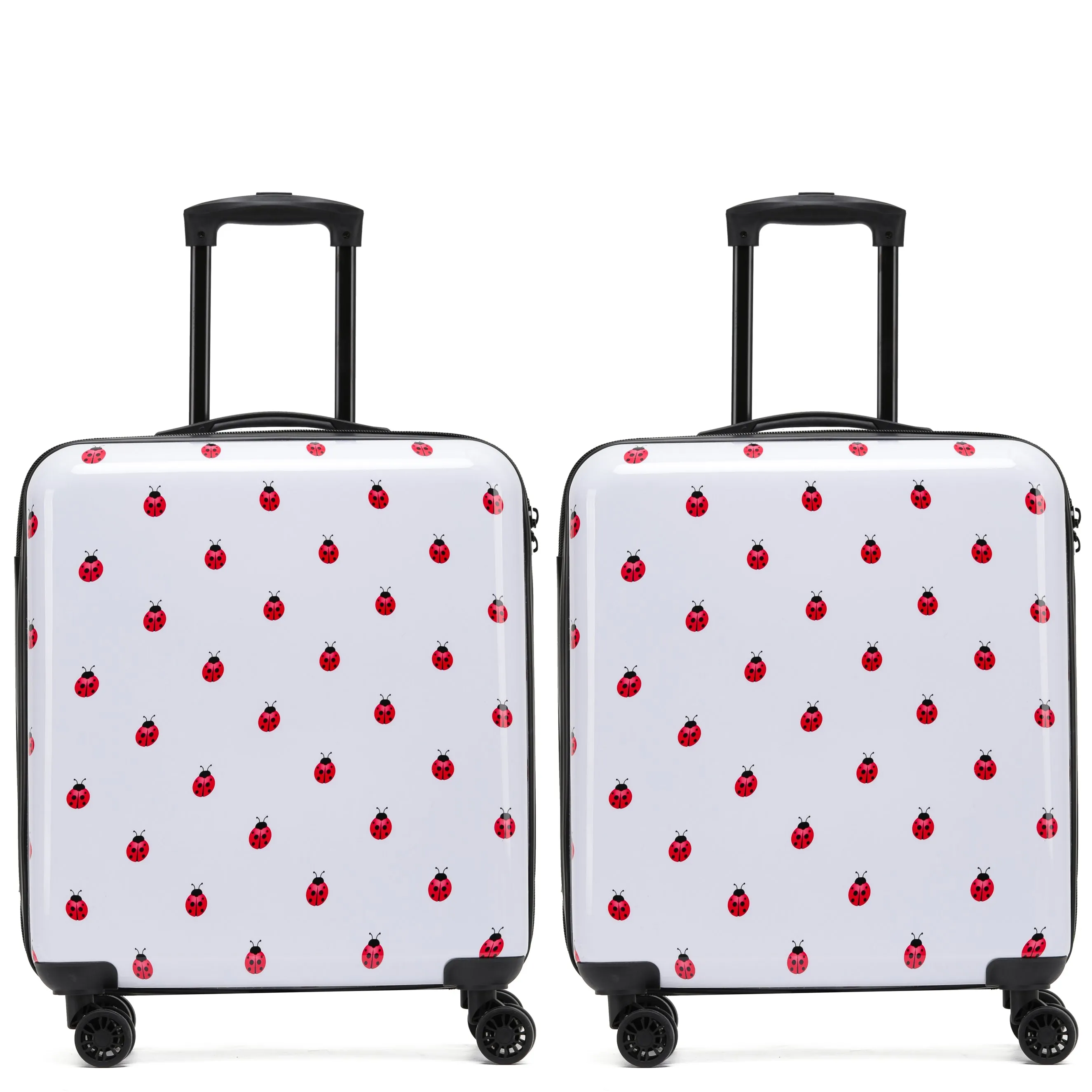 8 Wheel Hard Case Suitcases TSA Lock - Underseat Overhead Cabin & Large Check-in