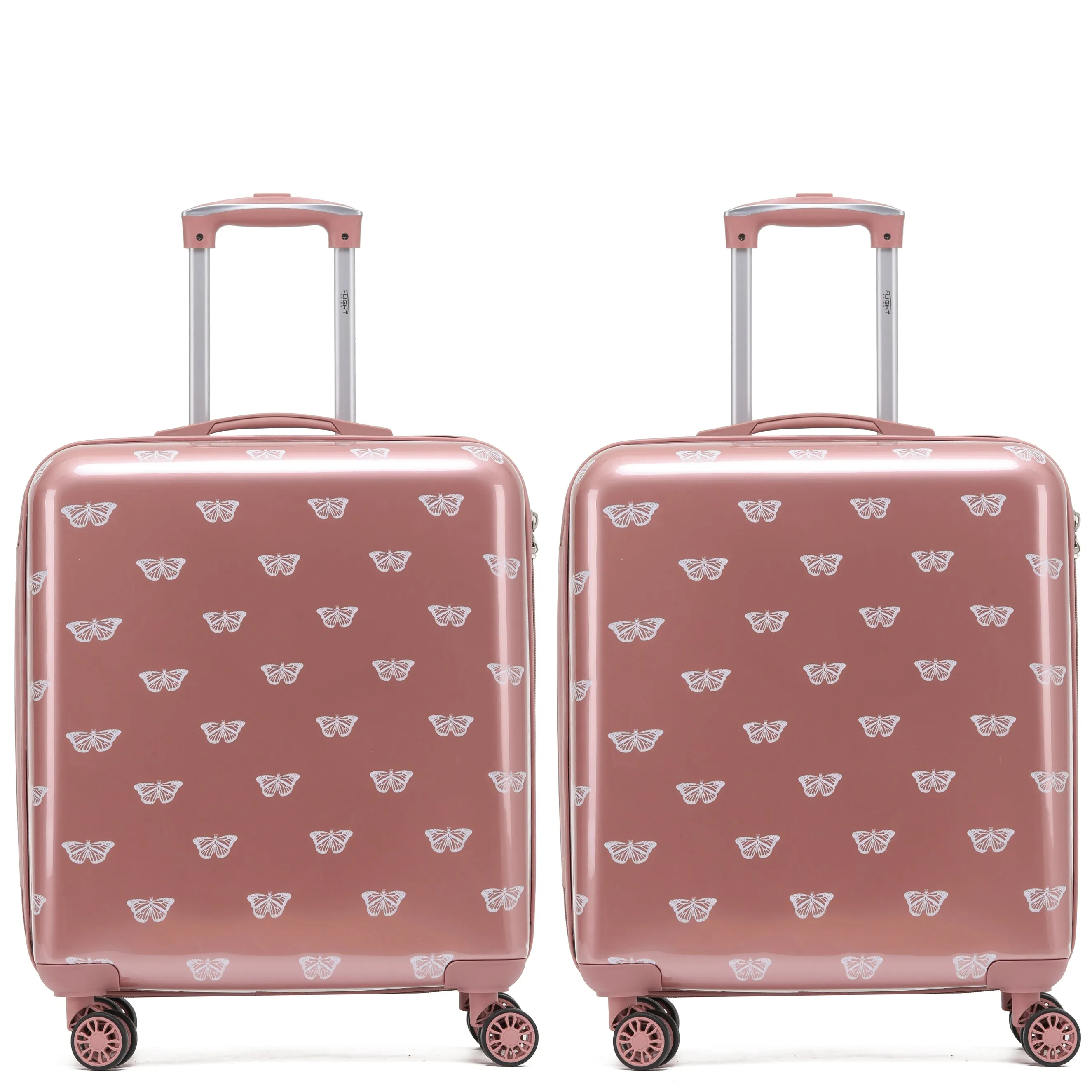 8 Wheel Hard Case Suitcases TSA Lock - Underseat Overhead Cabin & Large Check-in