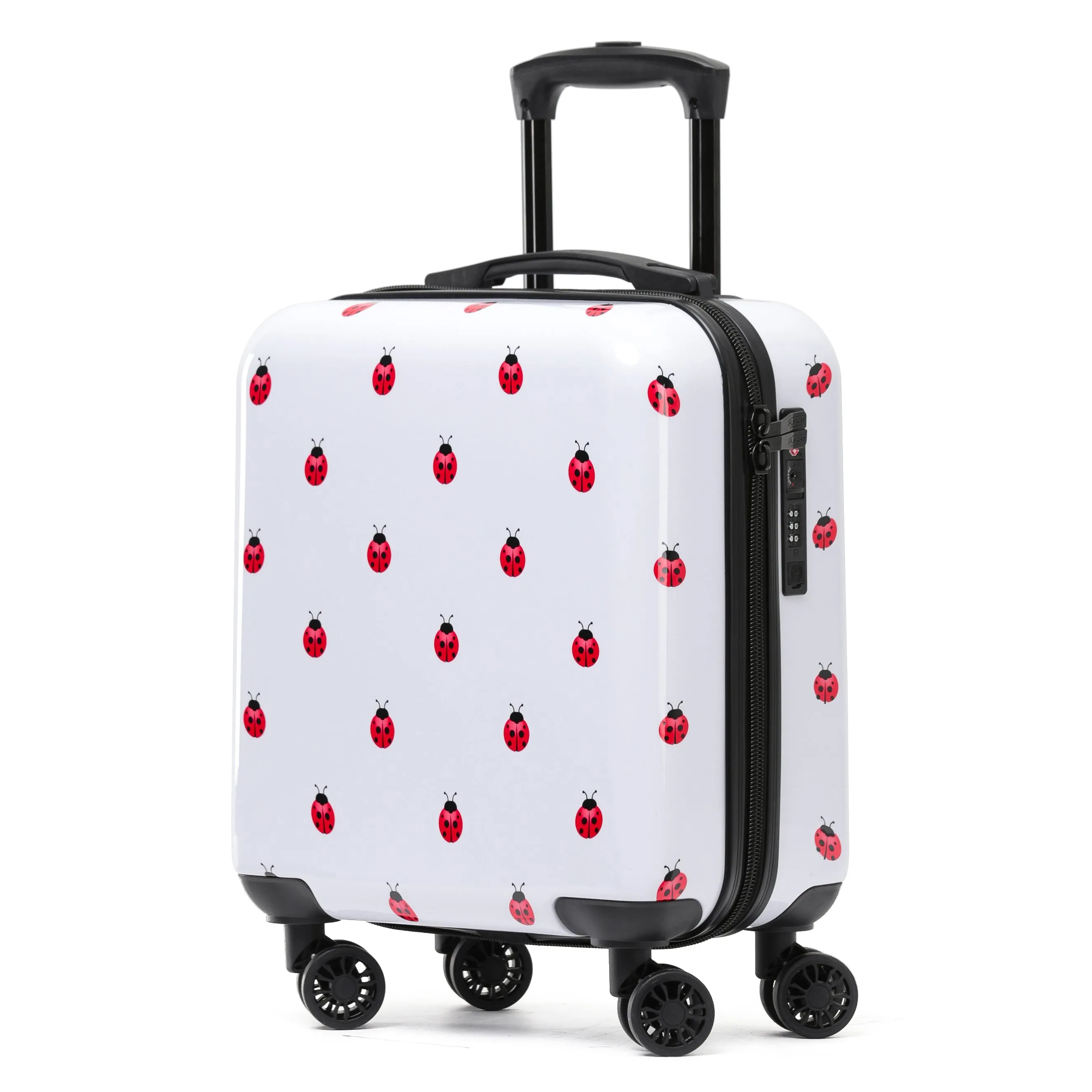 8 Wheel Hard Case Suitcases TSA Lock - Underseat Overhead Cabin & Large Check-in
