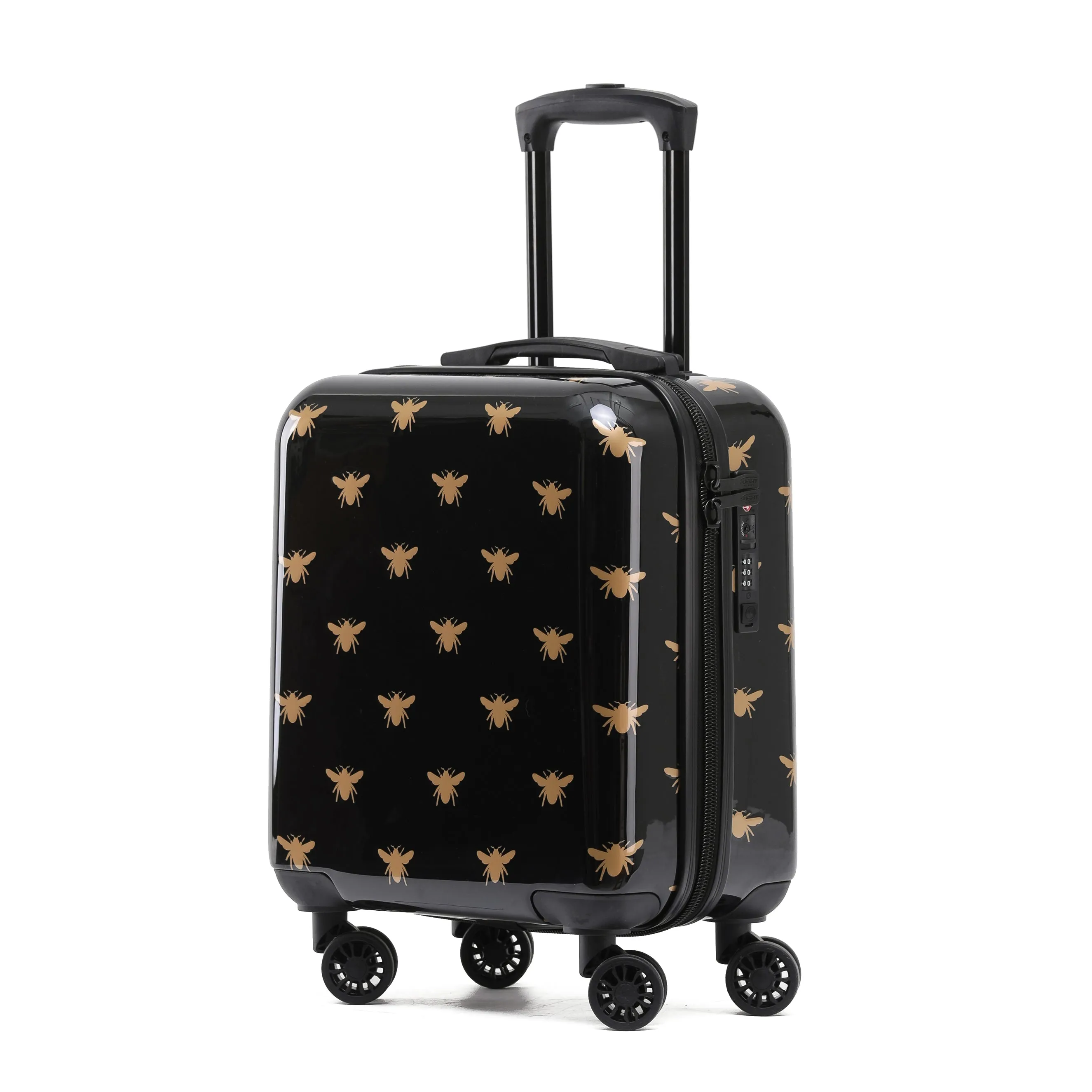 8 Wheel Hard Case Suitcases TSA Lock - Underseat Overhead Cabin & Large Check-in