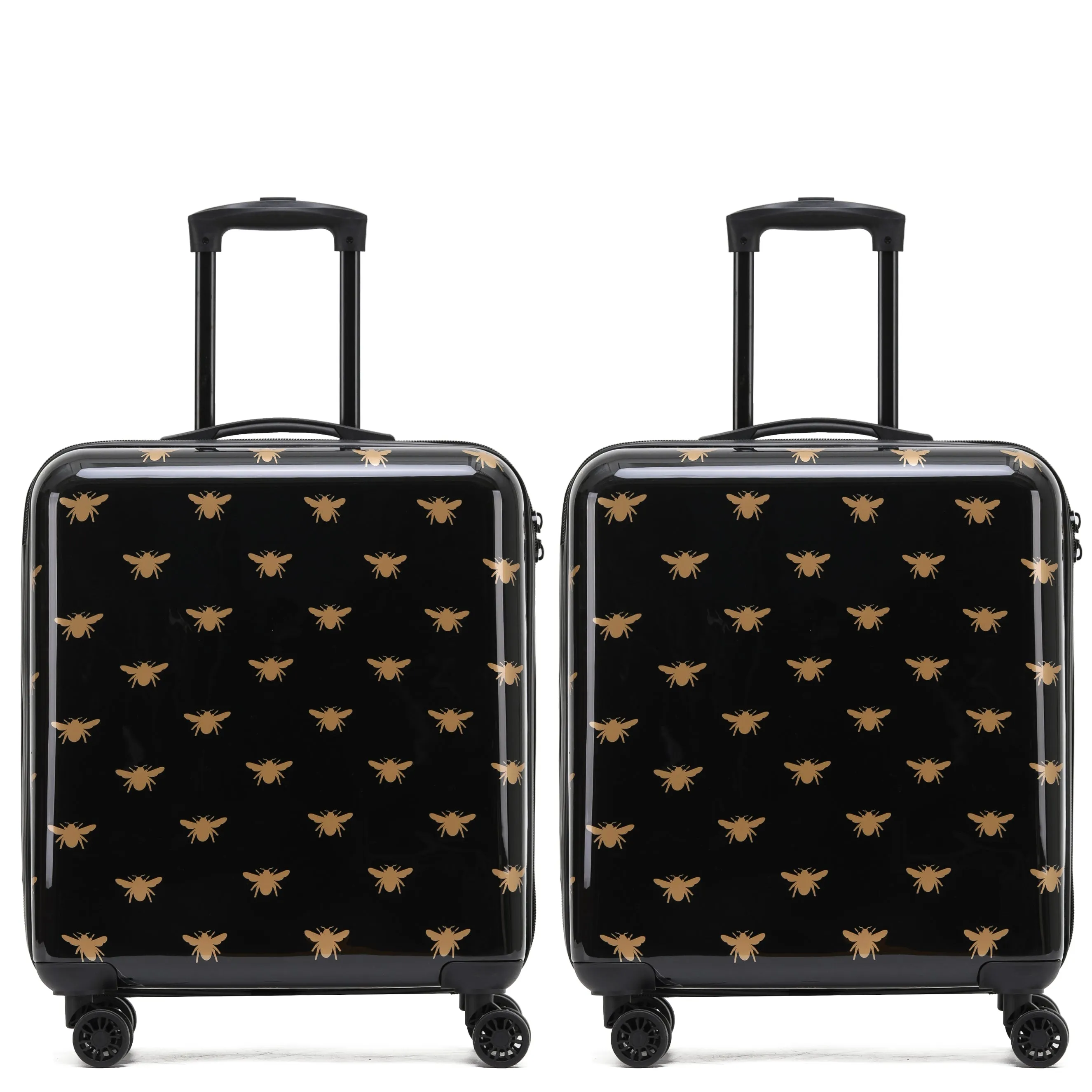 8 Wheel Hard Case Suitcases TSA Lock - Underseat Overhead Cabin & Large Check-in