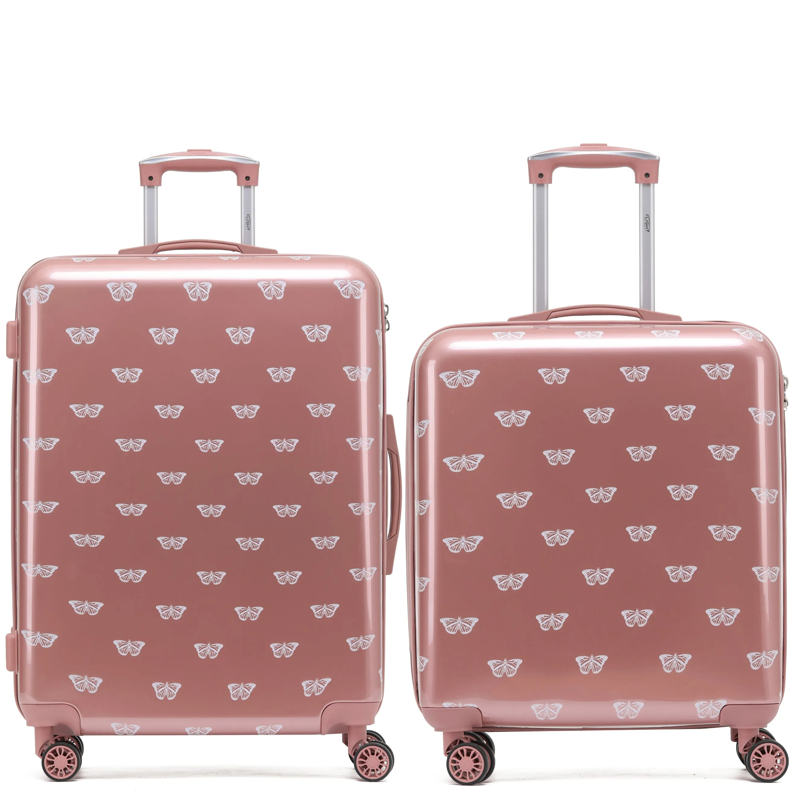 8 Wheel Hard Case Suitcases TSA Lock - Underseat Overhead Cabin & Large Check-in