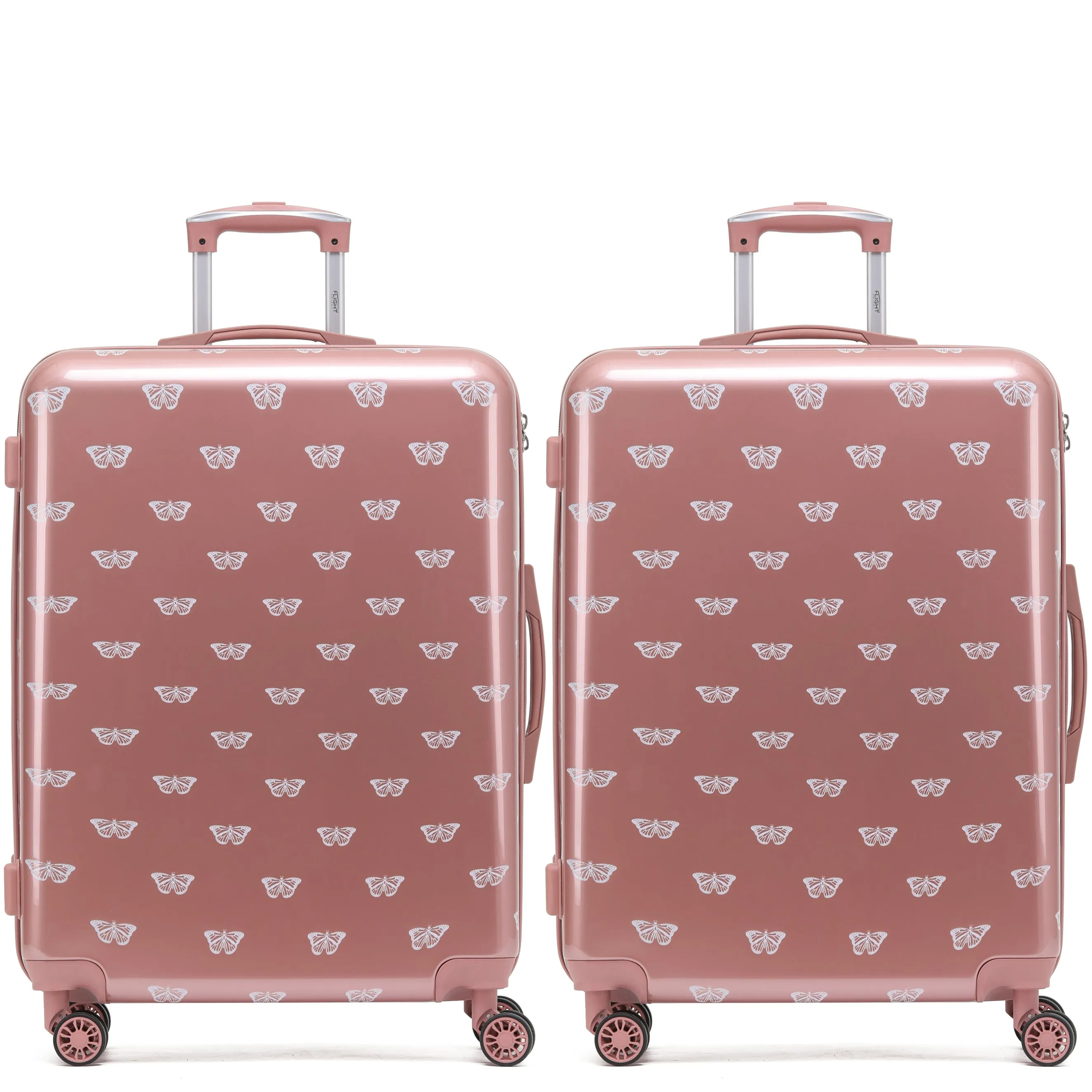 8 Wheel Hard Case Suitcases TSA Lock - Underseat Overhead Cabin & Large Check-in