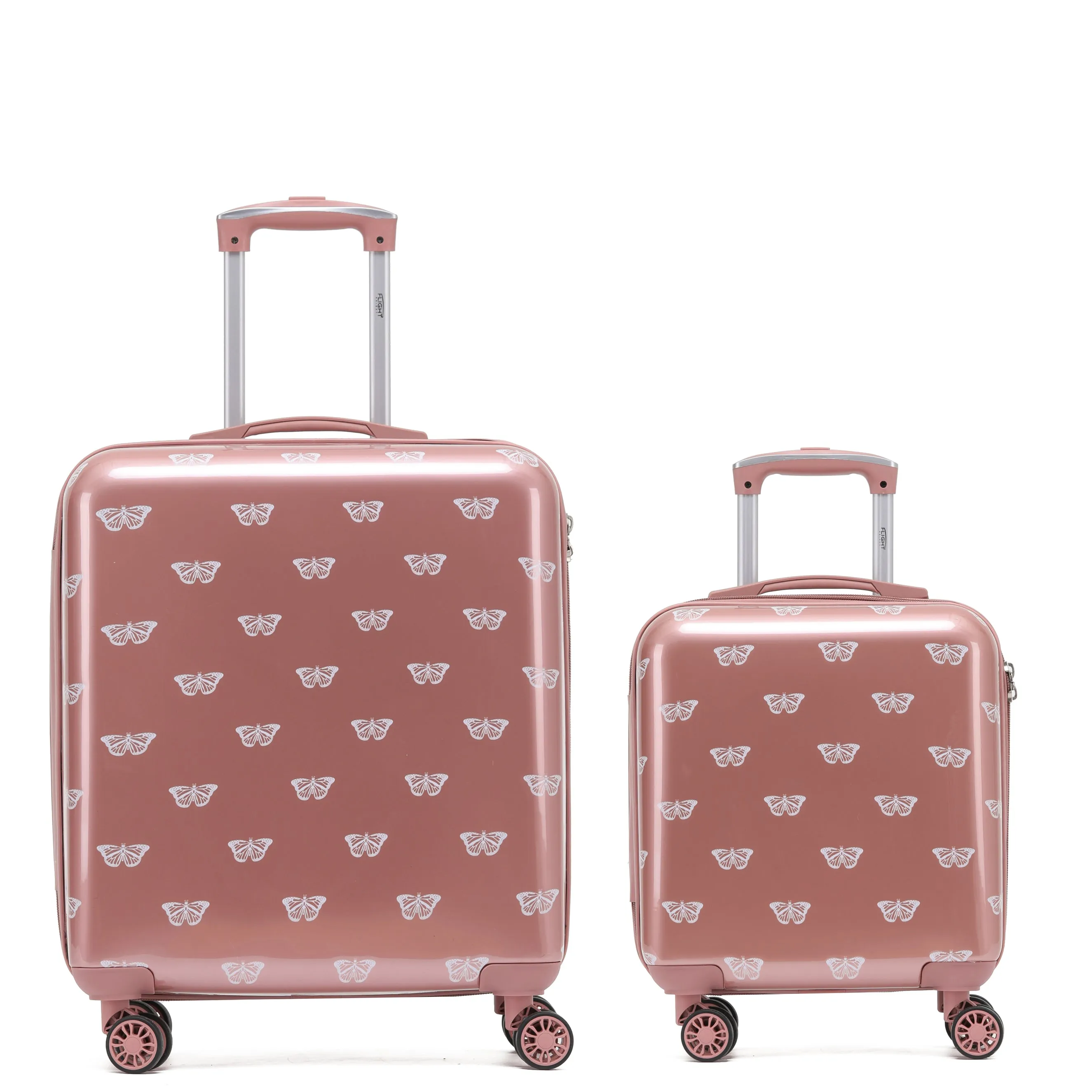 8 Wheel Hard Case Suitcases TSA Lock - Underseat Overhead Cabin & Large Check-in