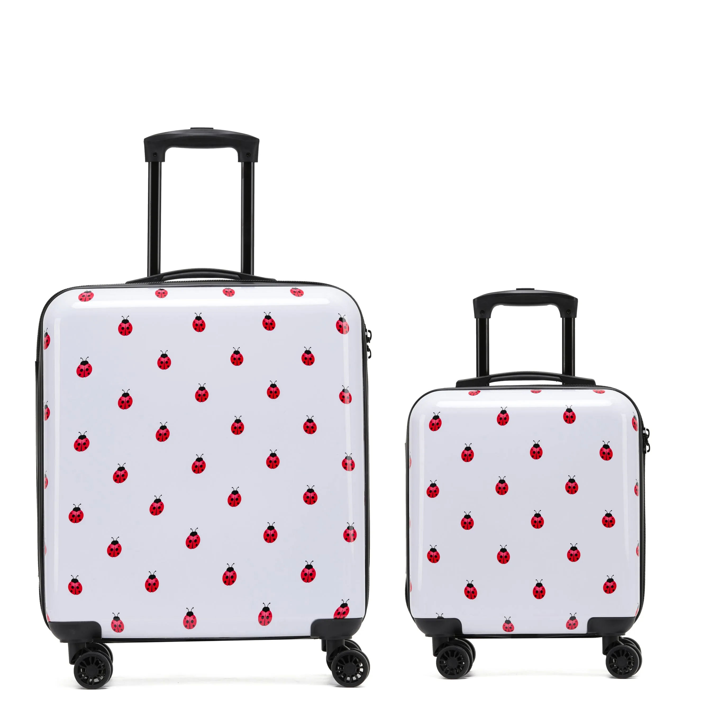 8 Wheel Hard Case Suitcases TSA Lock - Underseat Overhead Cabin & Large Check-in