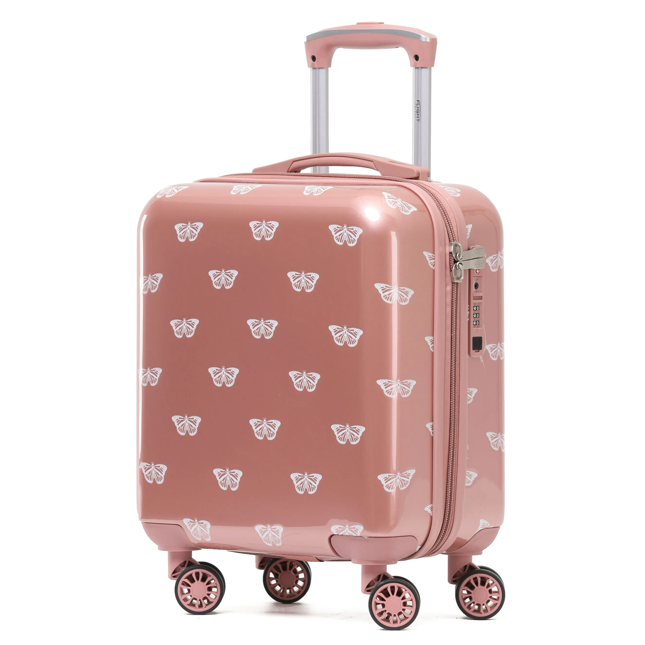 8 Wheel Hard Case Suitcases TSA Lock - Underseat Overhead Cabin & Large Check-in