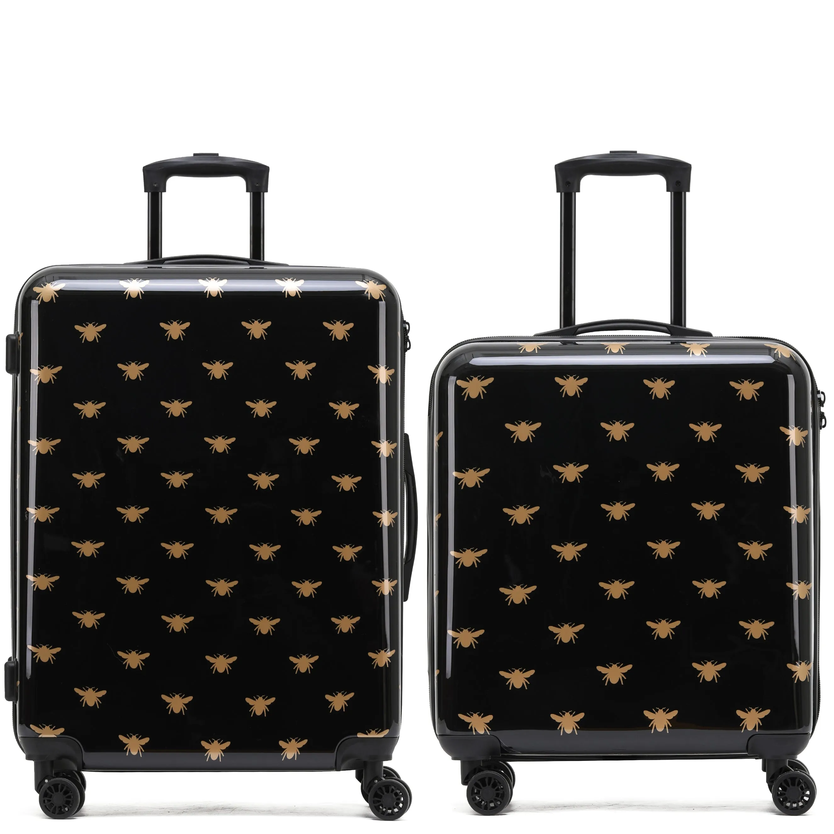 8 Wheel Hard Case Suitcases TSA Lock - Underseat Overhead Cabin & Large Check-in