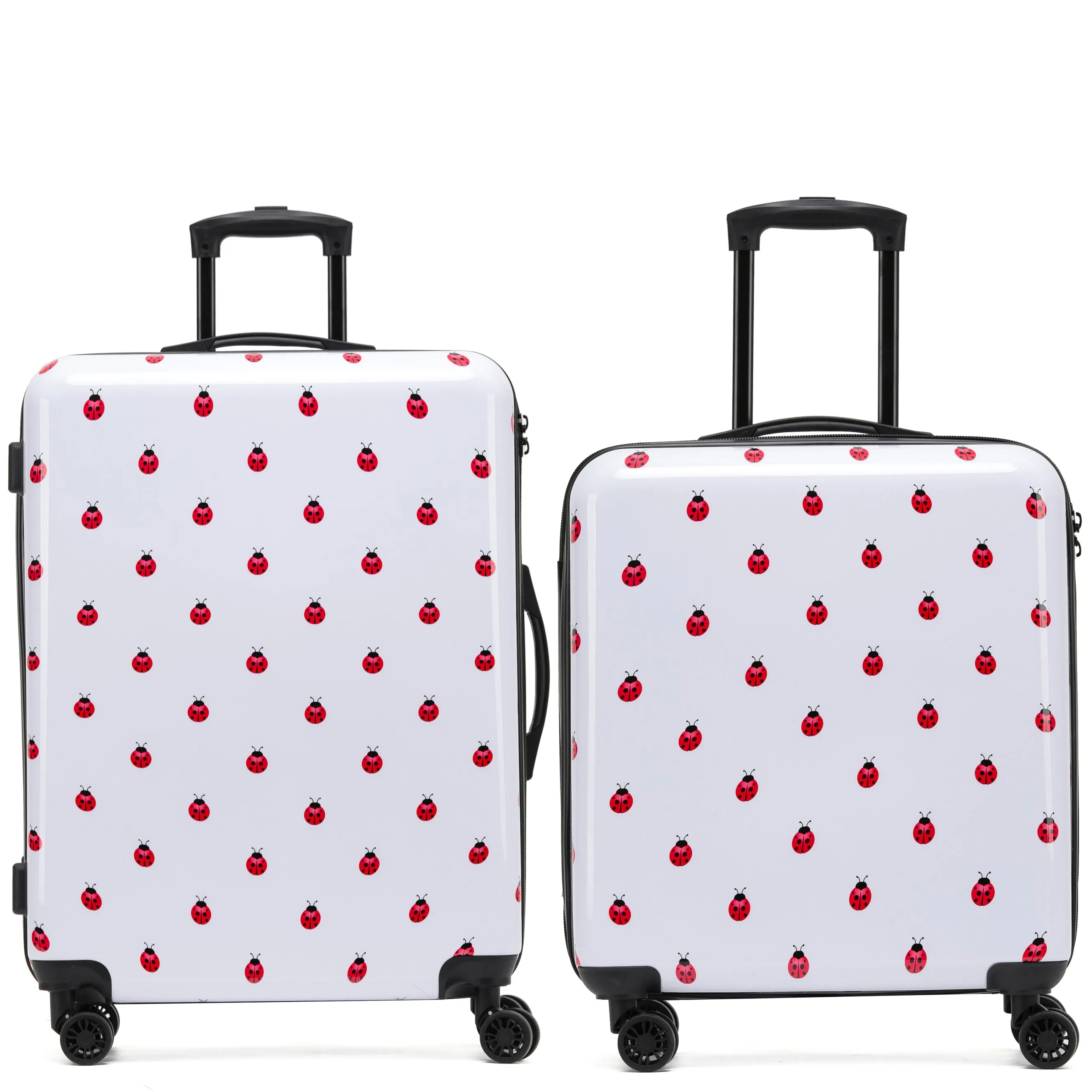 8 Wheel Hard Case Suitcases TSA Lock - Underseat Overhead Cabin & Large Check-in