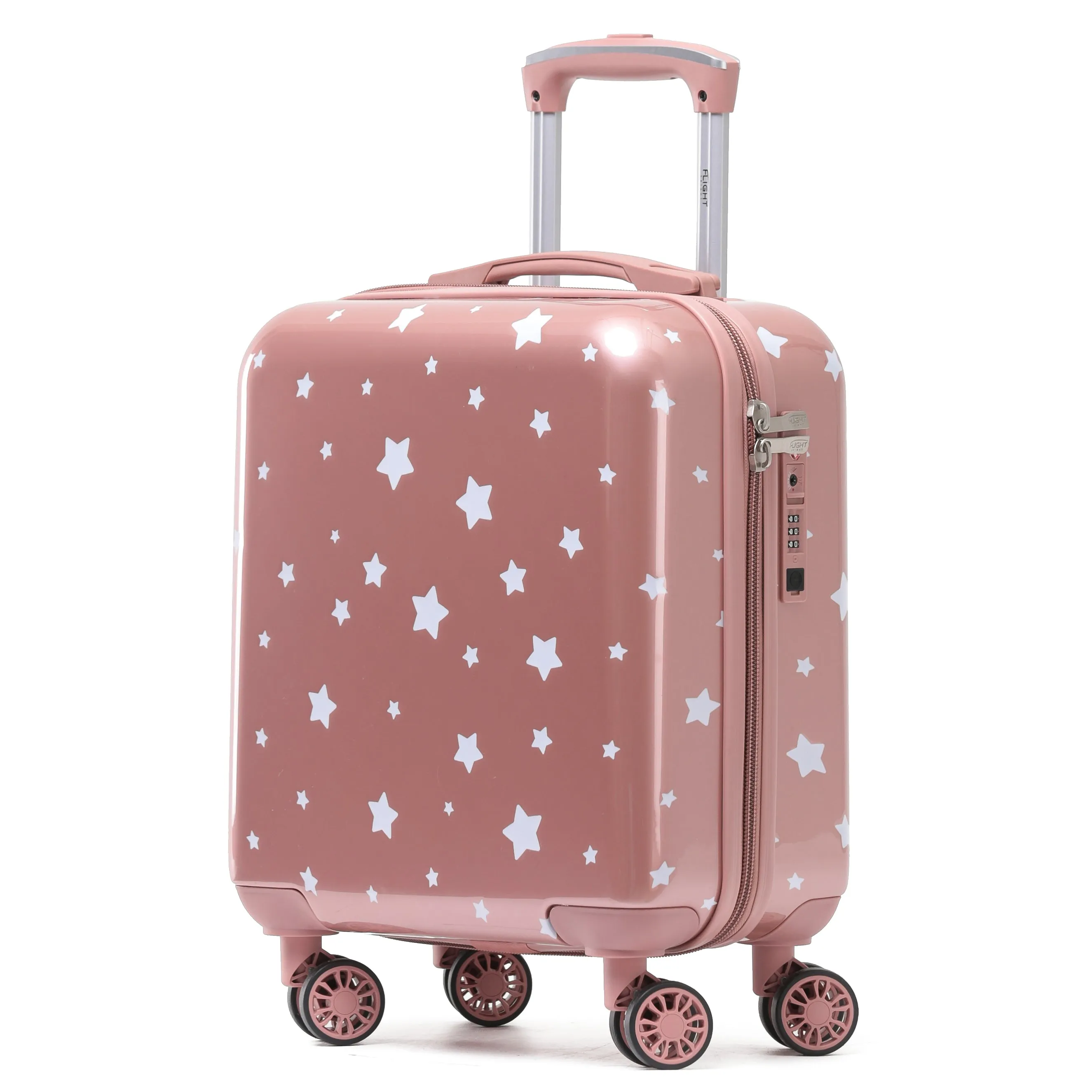 8 Wheel Hard Case Suitcases TSA Lock - Underseat Overhead Cabin & Large Check-in