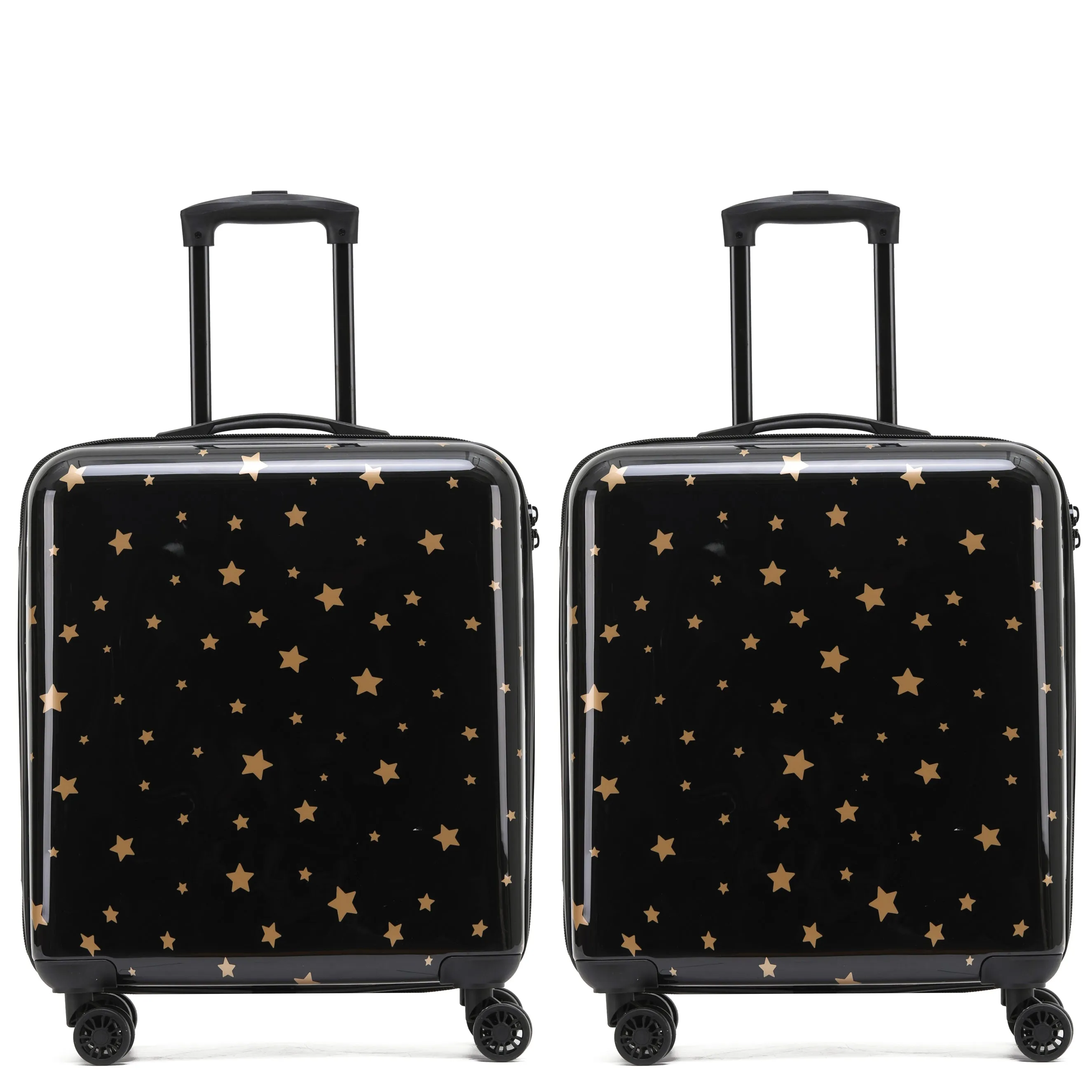 8 Wheel Hard Case Suitcases TSA Lock - Underseat Overhead Cabin & Large Check-in