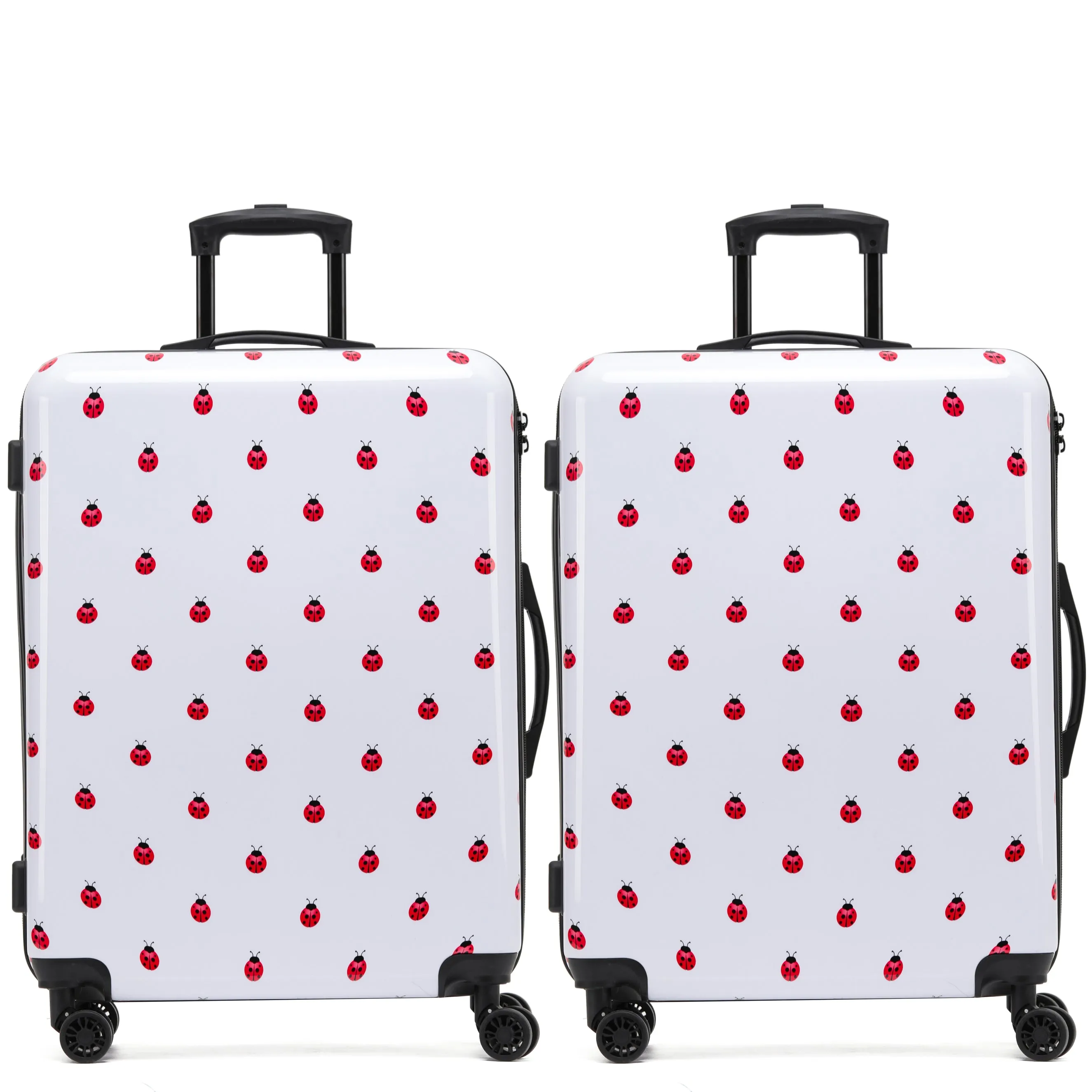 8 Wheel Hard Case Suitcases TSA Lock - Underseat Overhead Cabin & Large Check-in