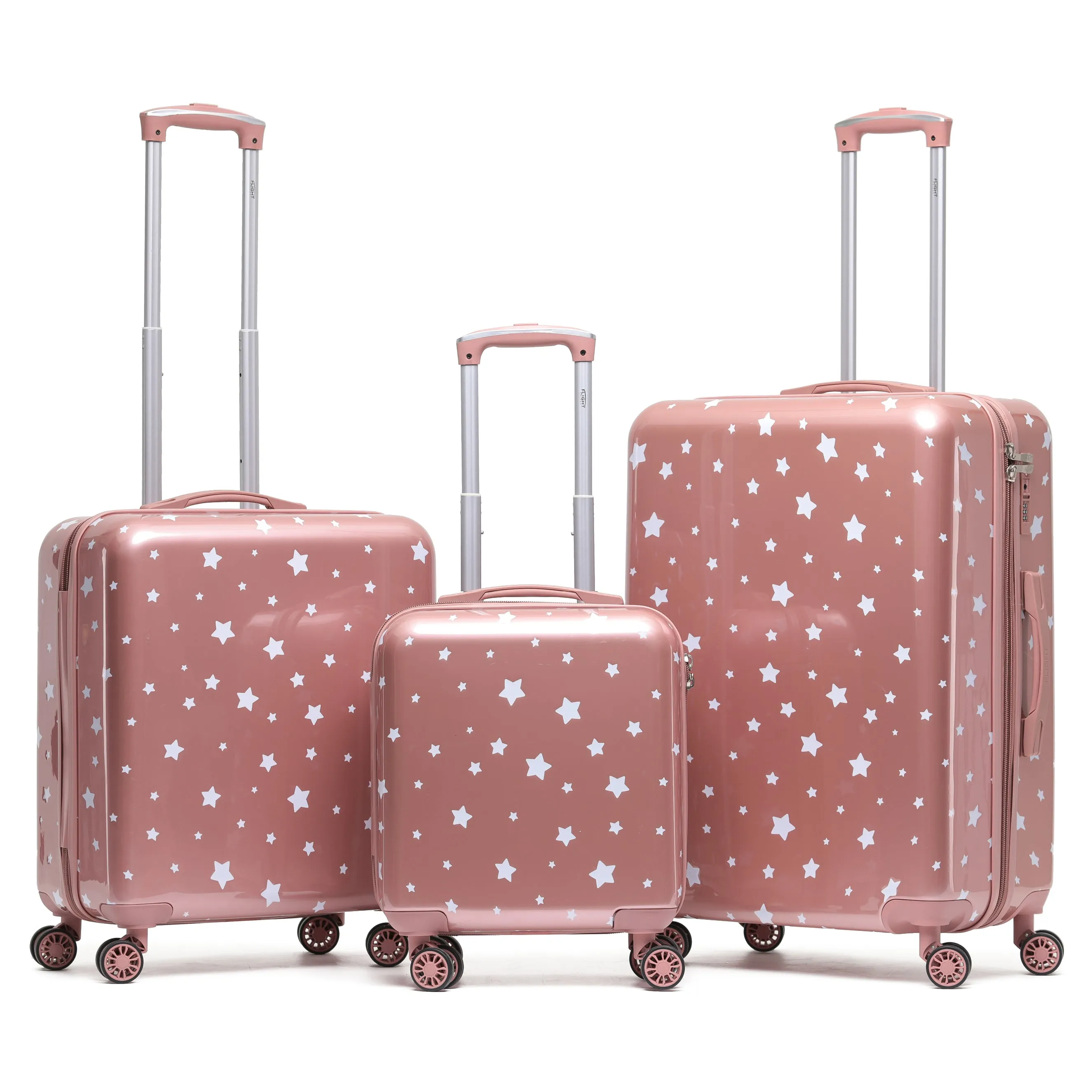 8 Wheel Hard Case Suitcases TSA Lock - Underseat Overhead Cabin & Large Check-in