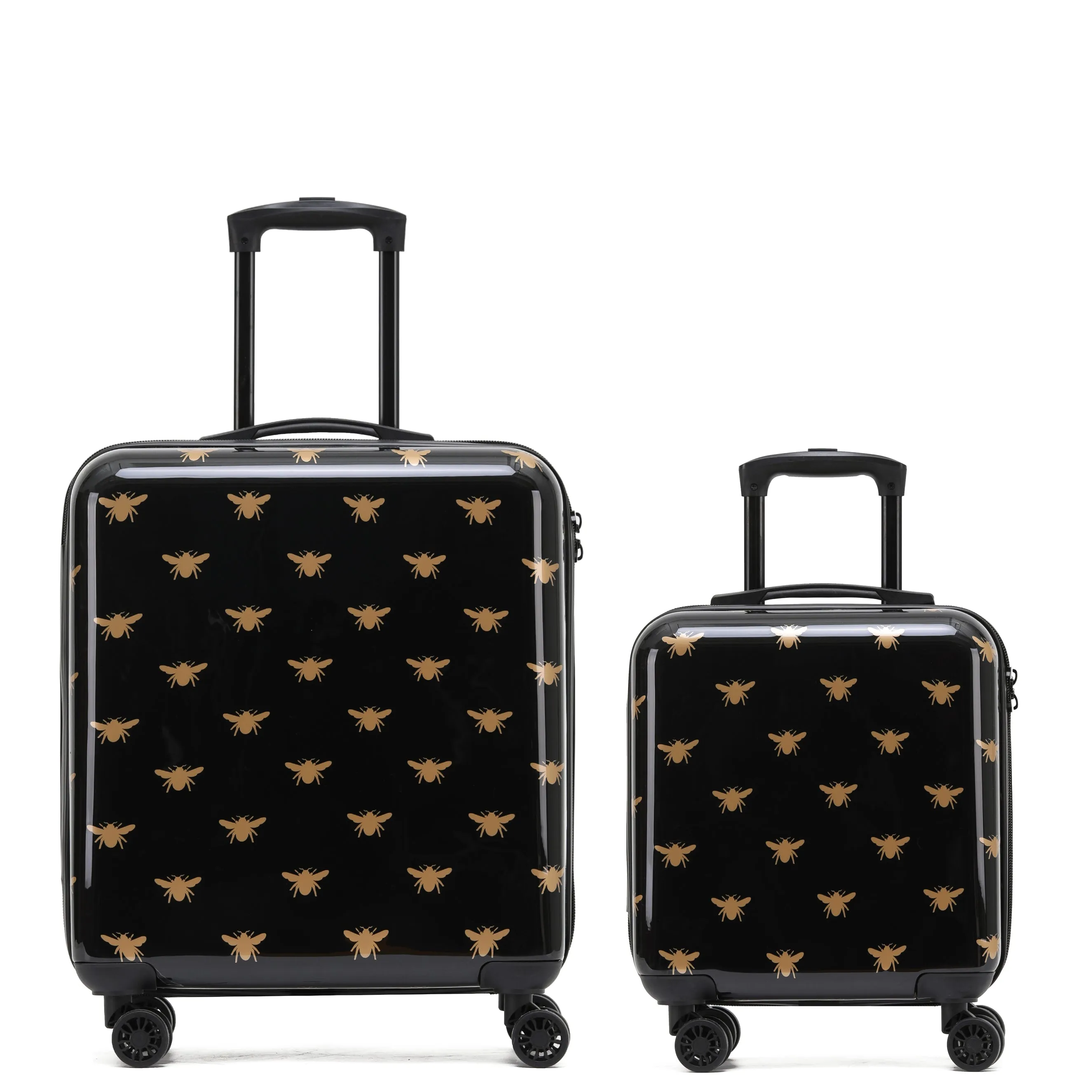 8 Wheel Hard Case Suitcases TSA Lock - Underseat Overhead Cabin & Large Check-in
