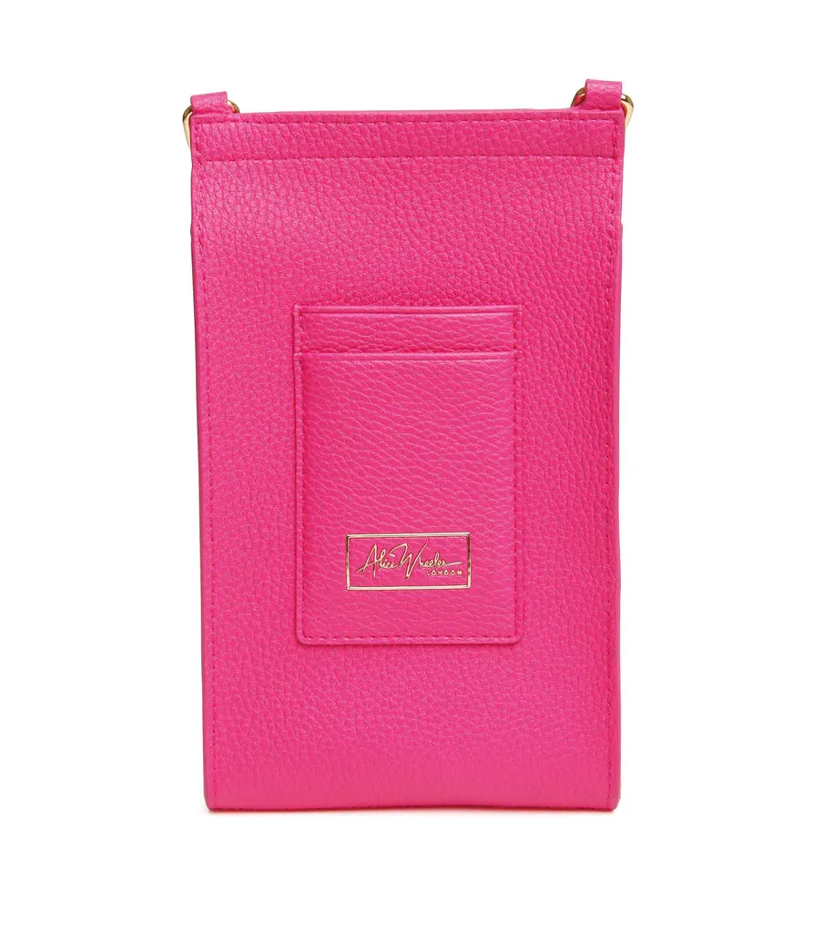 Alice Wheeler Mini Bloomsbury Crossbody Bag Hot Pink