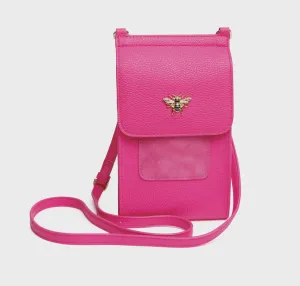 Alice Wheeler Mini Bloomsbury Crossbody Bag Hot Pink