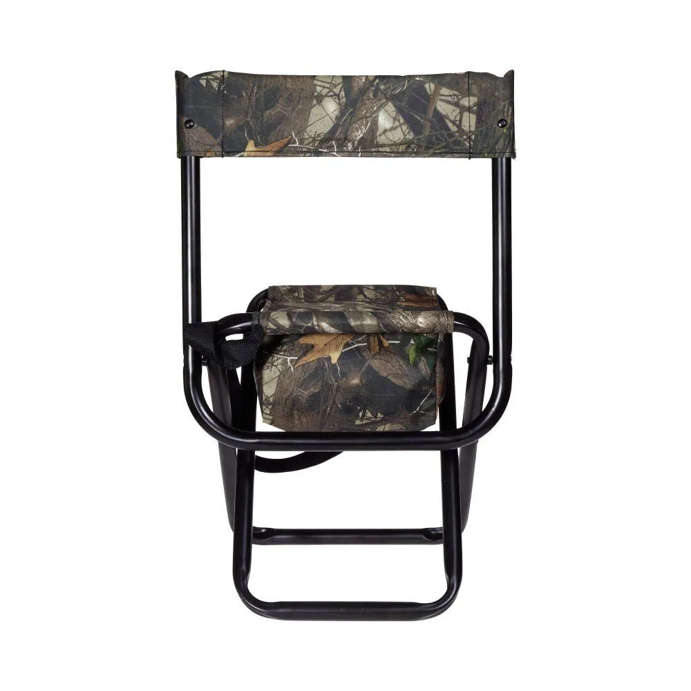 Allen Vanish Folding Hunting Stool with Back, Black G2 Camo