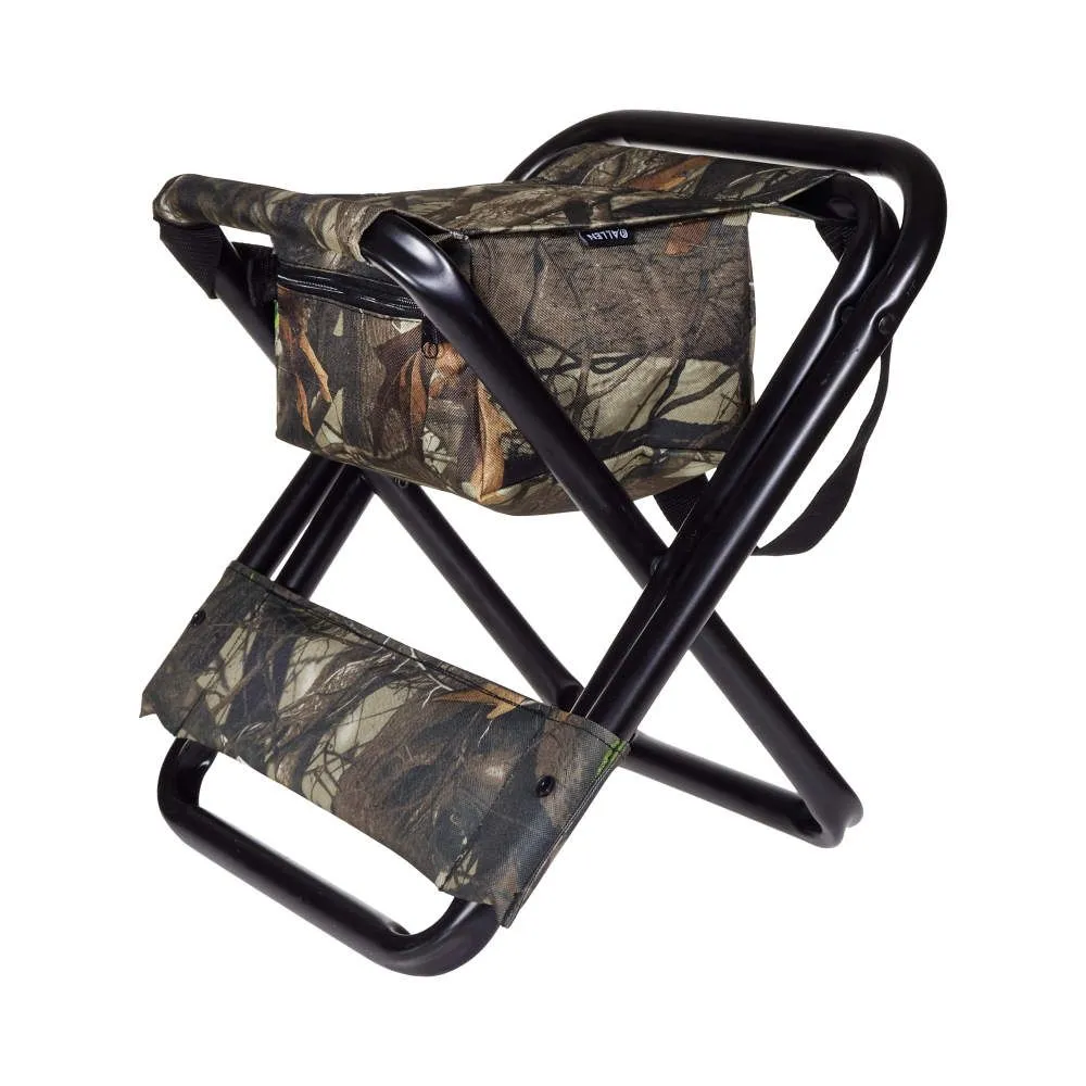 Allen Vanish Folding Hunting Stool with Back, Black G2 Camo