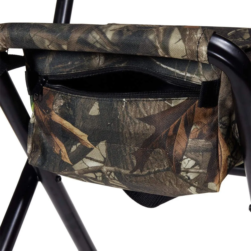 Allen Vanish Folding Hunting Stool with Back, Black G2 Camo