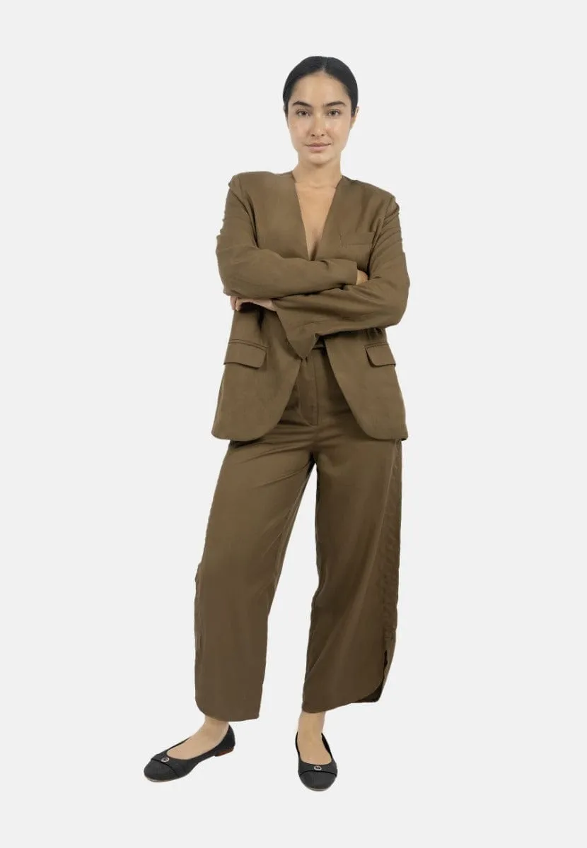 Auckland TENCEL™ Twill Blazer | Taupe