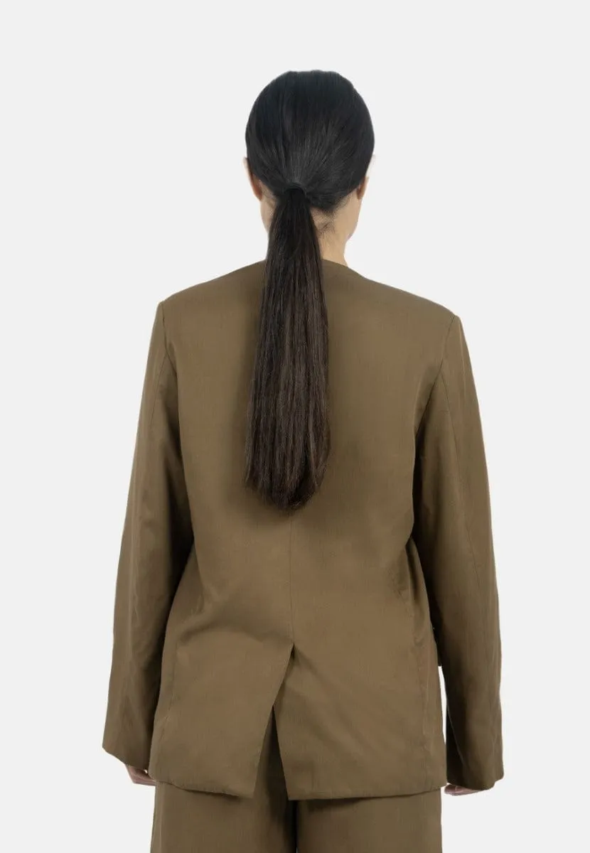 Auckland TENCEL™ Twill Blazer | Taupe