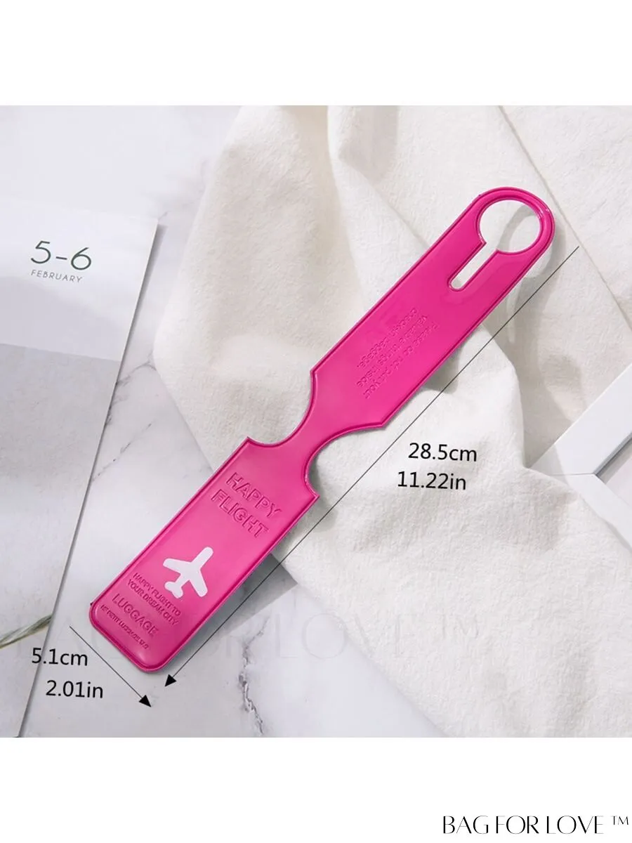BagForLove - Flight-Ready Luggage Tag: Travel Baggage Label for Suitcases, Briefcases, and Handbags