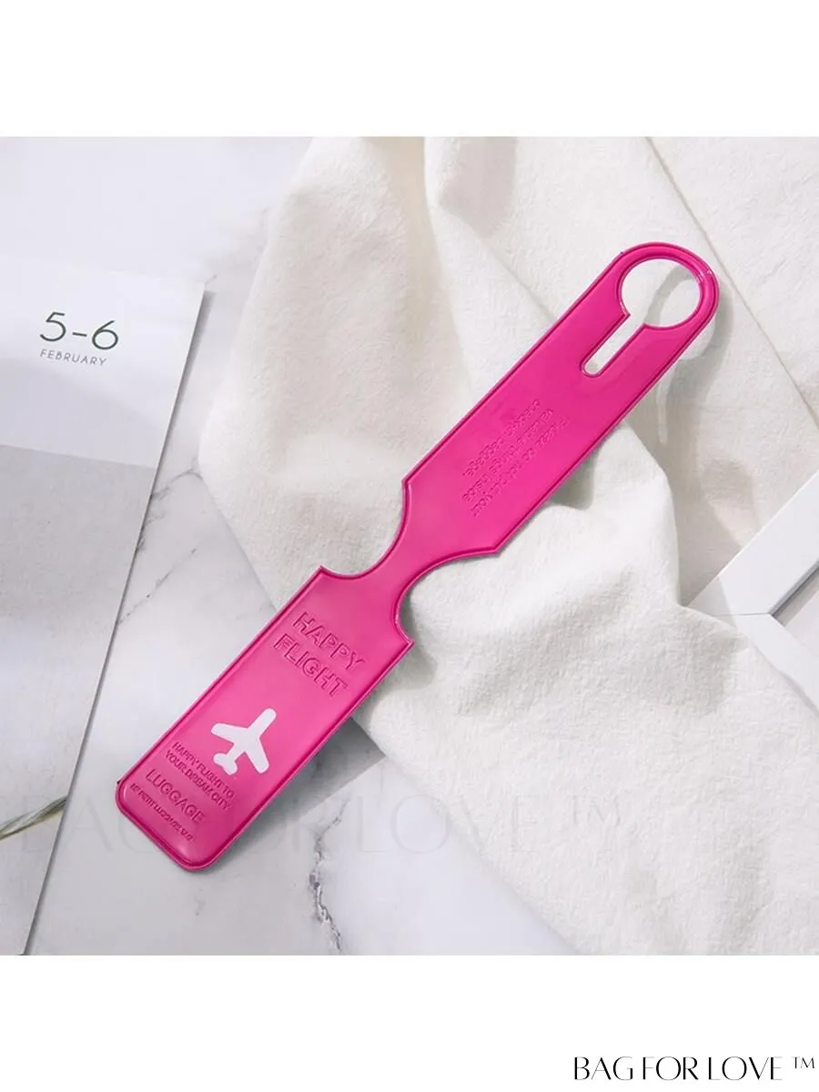 BagForLove - Flight-Ready Luggage Tag: Travel Baggage Label for Suitcases, Briefcases, and Handbags