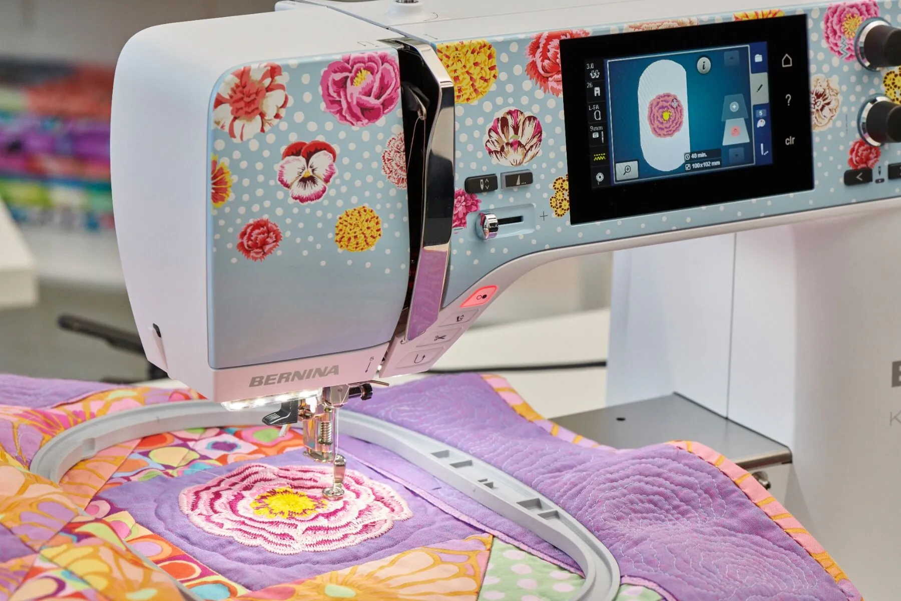 Bernina 570QE Kaffe Special Edition Sewing & Embroidery Machine - with FREE Gift (SEK999T)