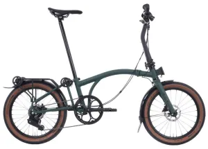 Brompton G Line with Rack Large Folding Bike - Forest Green