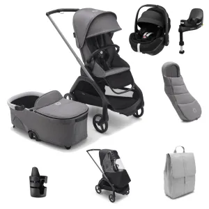Bugaboo Dragonfly Pushchair Ultimate (Pebble 360 PRO2) Bundle - Grey Melange
