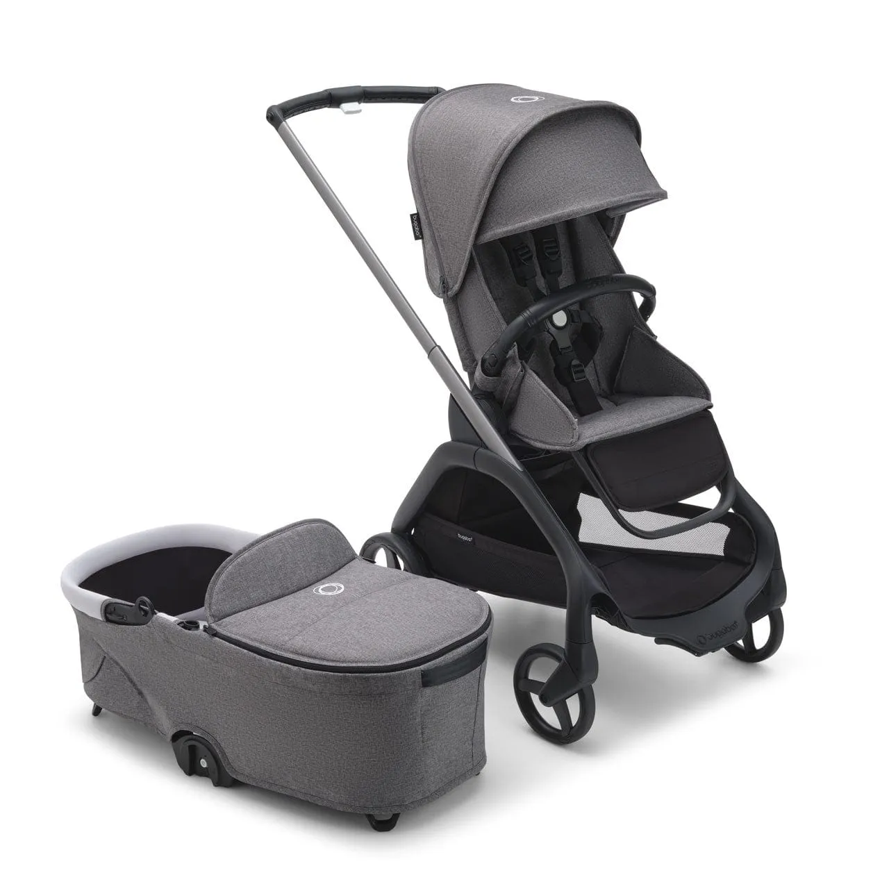 Bugaboo Dragonfly Pushchair Ultimate (Pebble 360 PRO2) Bundle - Grey Melange