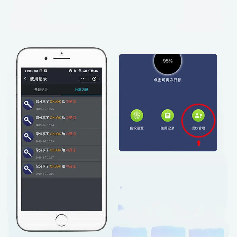 Chargeable Fingerprint Bluetooth Travel Padlock