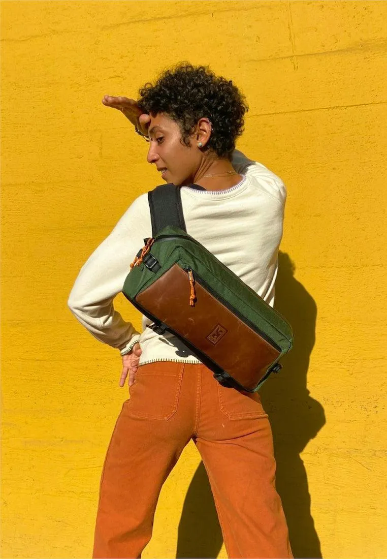 Chrome Industries Mini Kadet Sling Leather Green