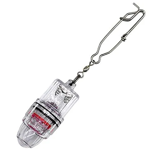 Deep Drop LED Fishing Light with Clip Underwater Fish Attracting Lamp Fishing Lure LED Flashing Light 2,100 ft Red