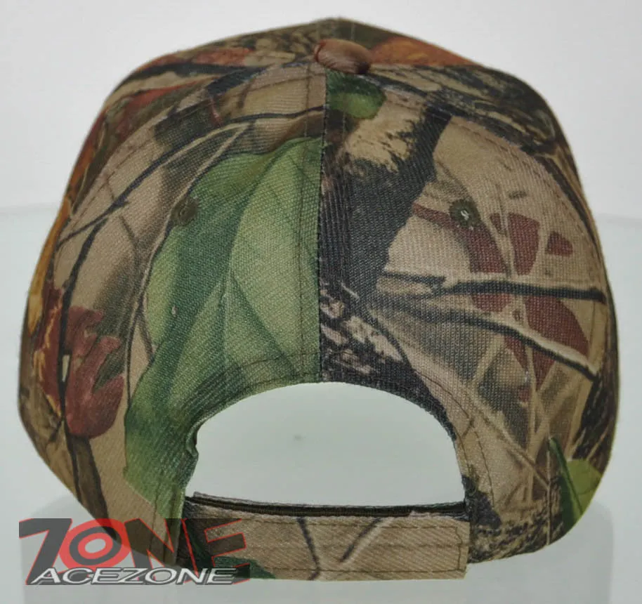DEER BIG BUCK OUTDOORS HUNTING S. FLAME CAP HAT ALL CAMO