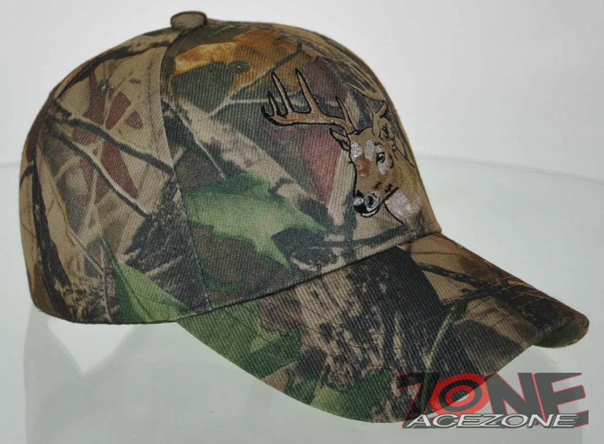 DEER BUCK OUTDOORS HUNTING S. FLAME CAP HAT N1 ALL CAMO