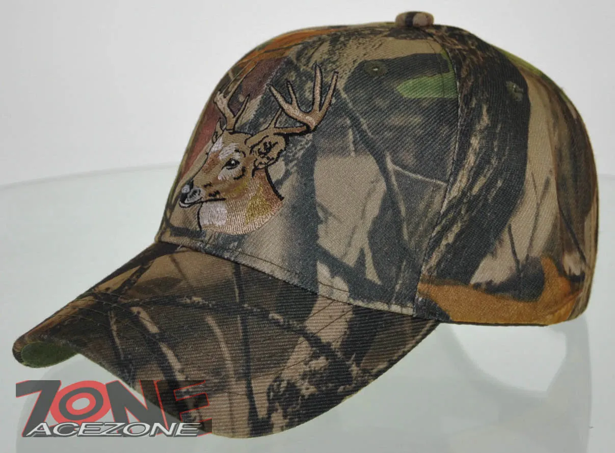 DEER BUCK OUTDOORS HUNTING S. FLAME CAP HAT N1 ALL CAMO