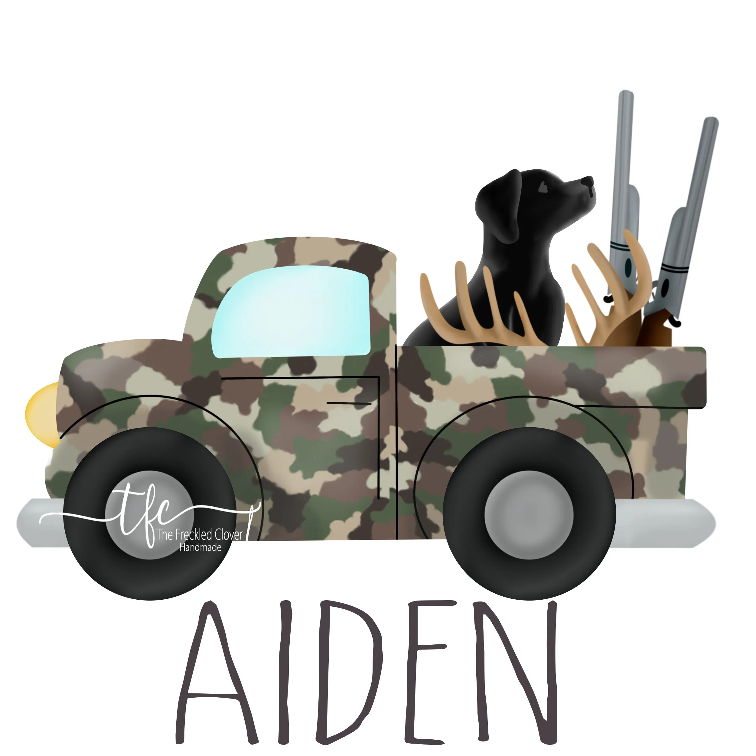 {Deer Hunting w/Lab} *different color options*