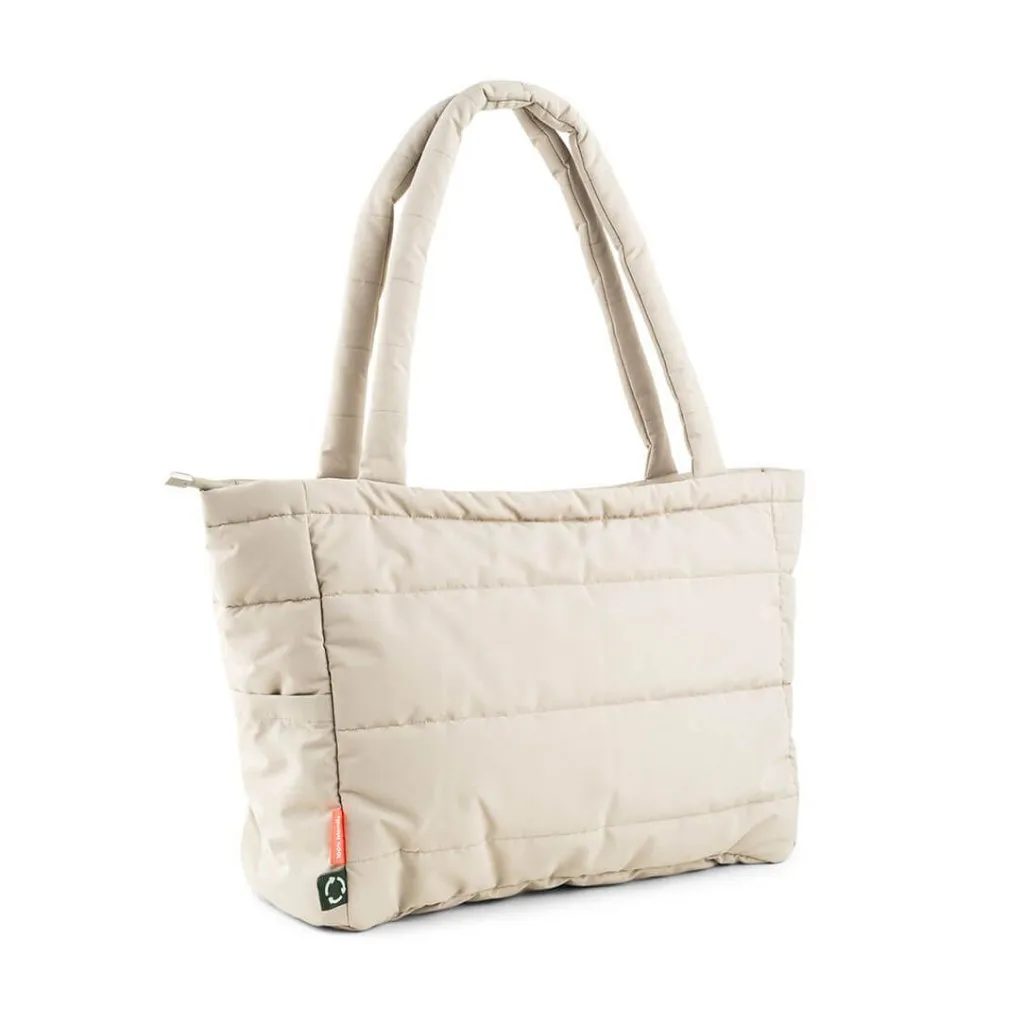 DONE BY DEER Quilted Changing Tote Bag - Sand