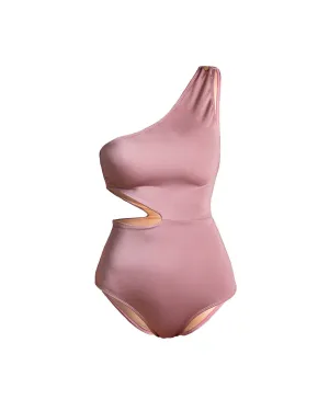 Eva One Piece Swimsuit Pale Purple